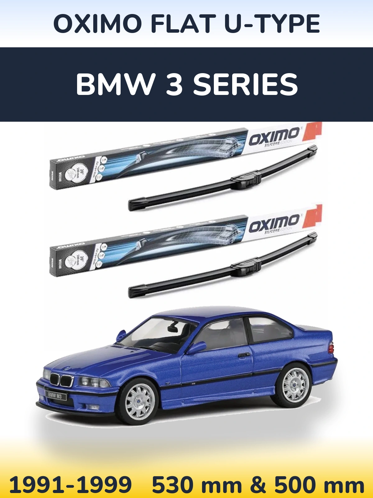 Torkarblad Oximo Flat U-type för BMW 3 Series