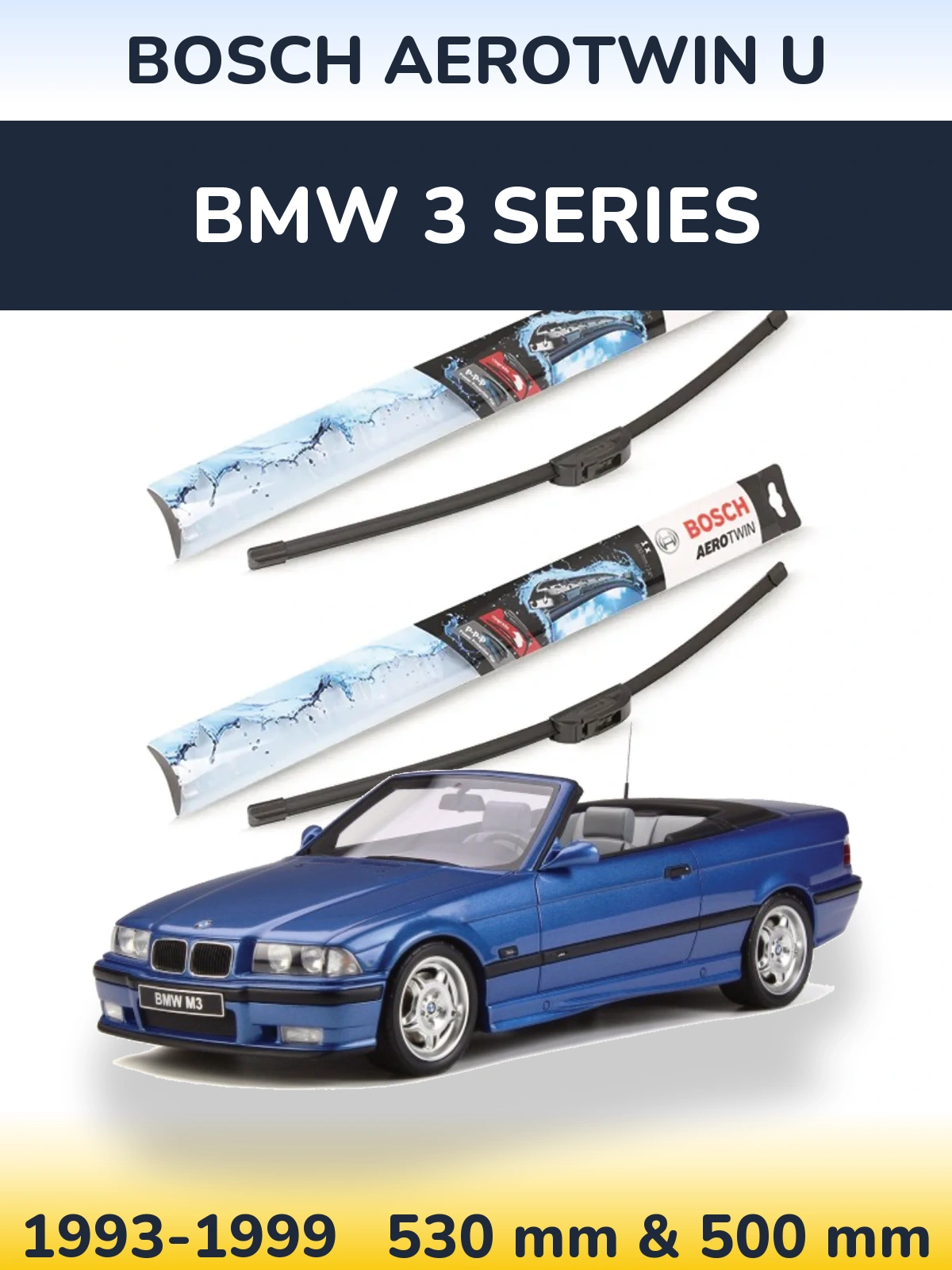 Torkarblad BOSCH AeroTwin U för BMW 3 Series