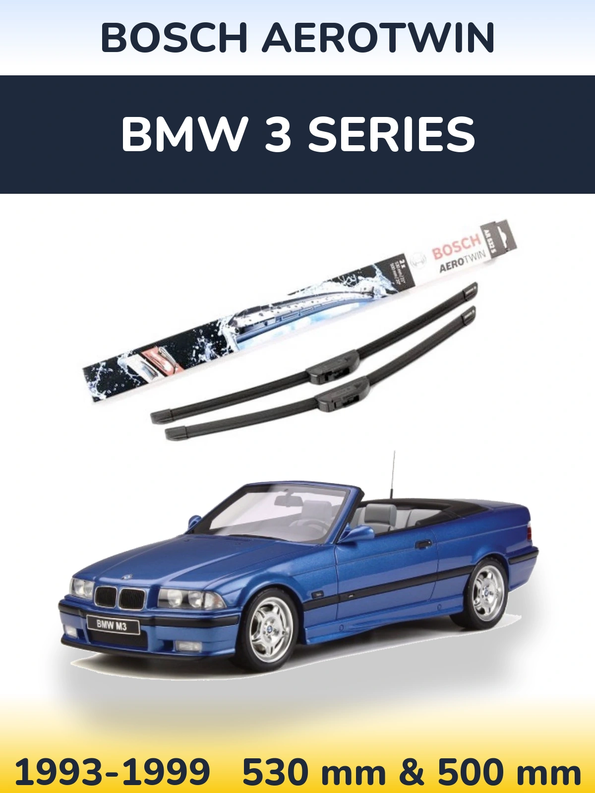 Torkarblad BOSCH AeroTwin för BMW 3 Series