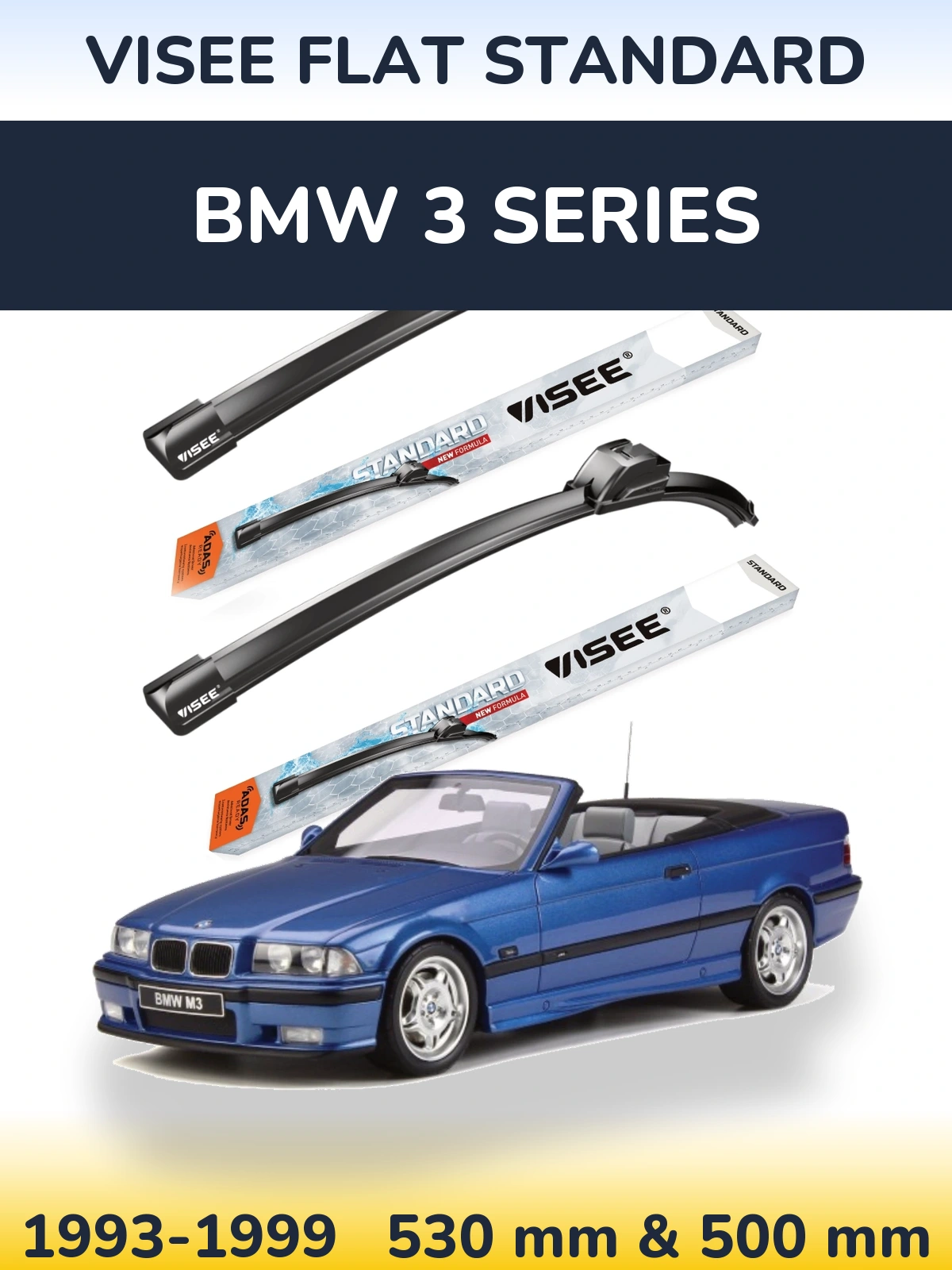 Torkarblad VISEE FLAT STANDARD för BMW 3 Series
