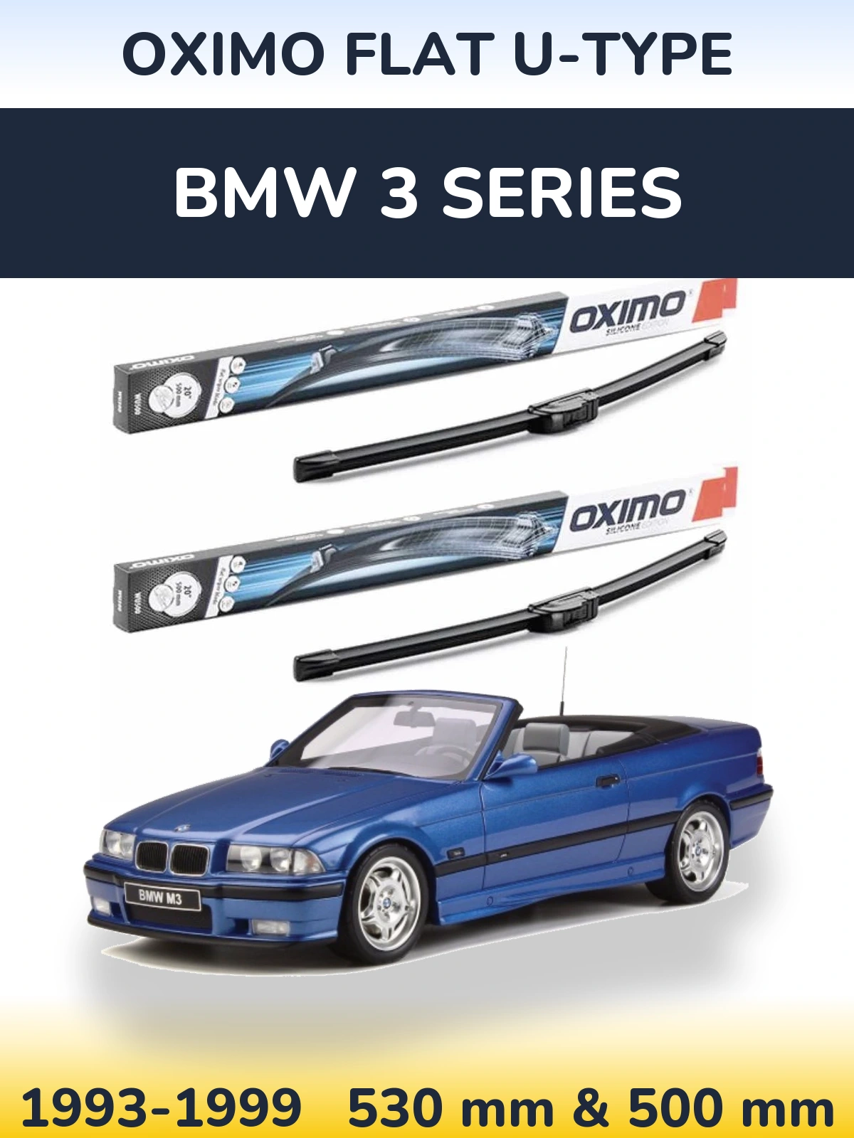 Torkarblad Oximo Flat U-type för BMW 3 Series