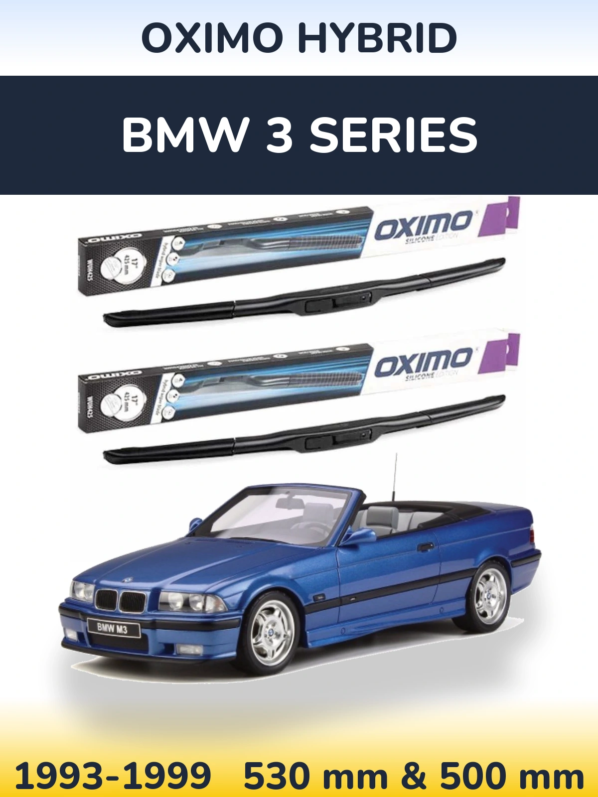 Torkarblad Oximo Hybrid för BMW 3 Series