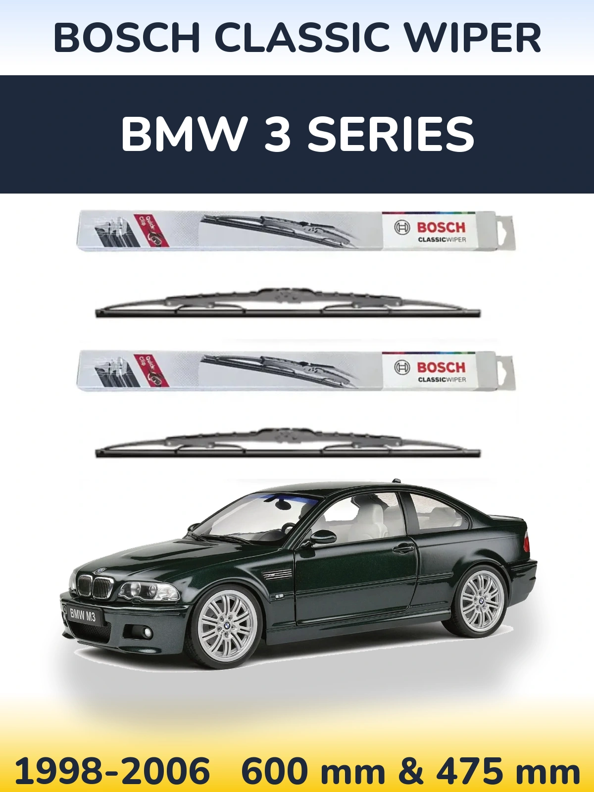 Torkarblad BOSCH Classic Wiper för BMW 3 Series