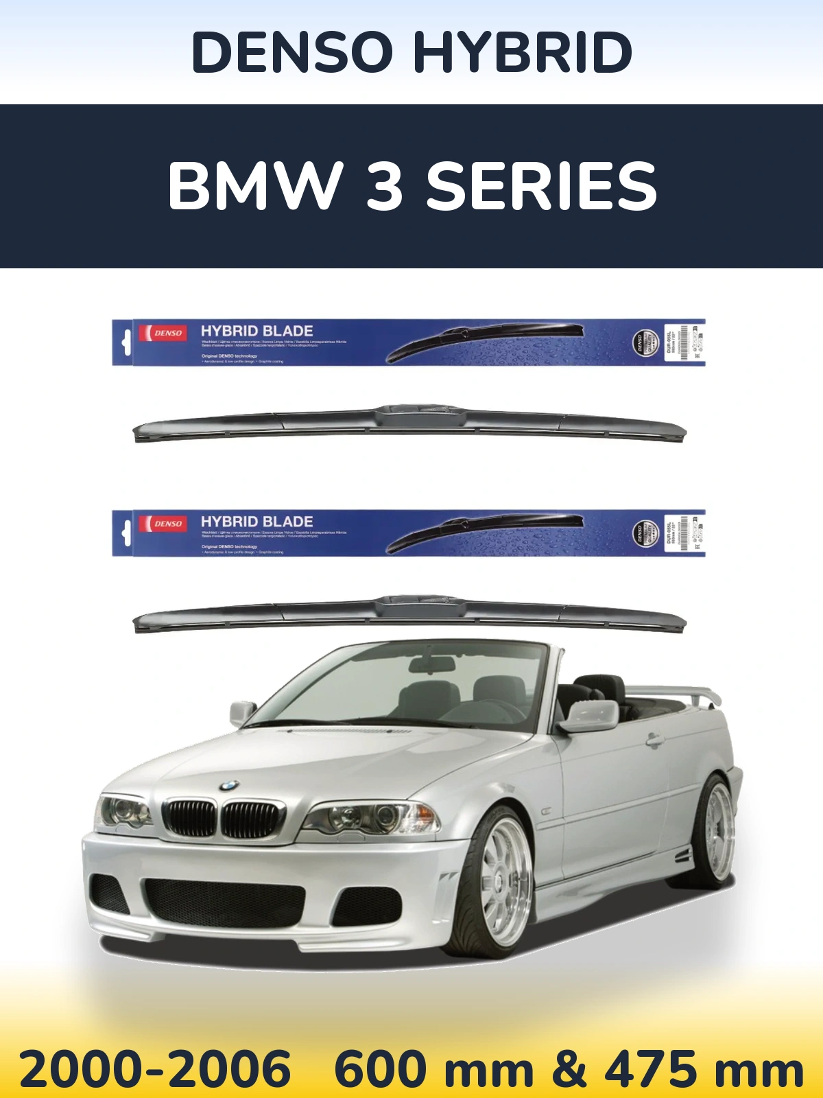 Torkarblad Denso Hybrid för BMW 3 Series