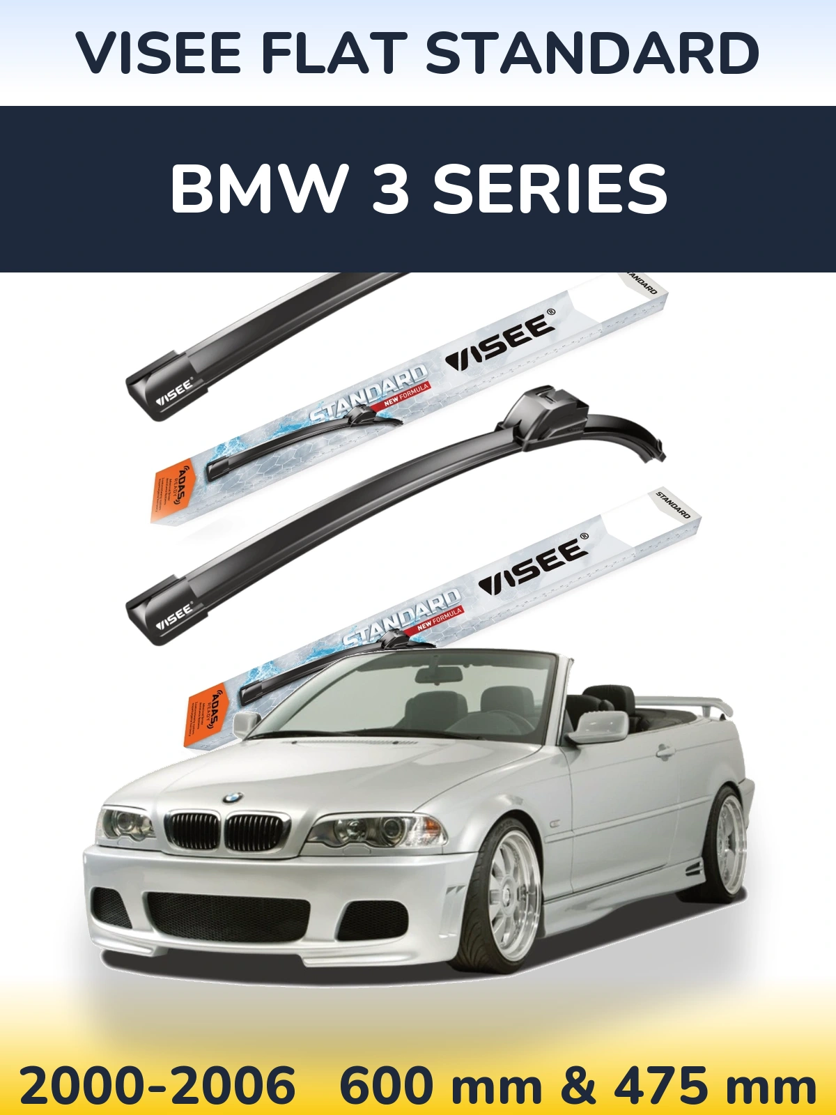 Torkarblad VISEE FLAT STANDARD för BMW 3 Series