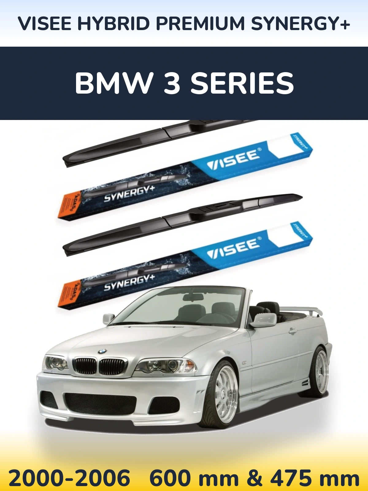 Torkarblad VISEE HYBRID PREMIUM SYNERGY+ för BMW 3 Series