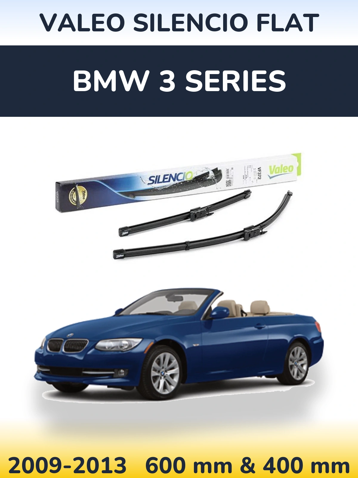 Torkarblad Valeo Silencio Flat för BMW 3 Series