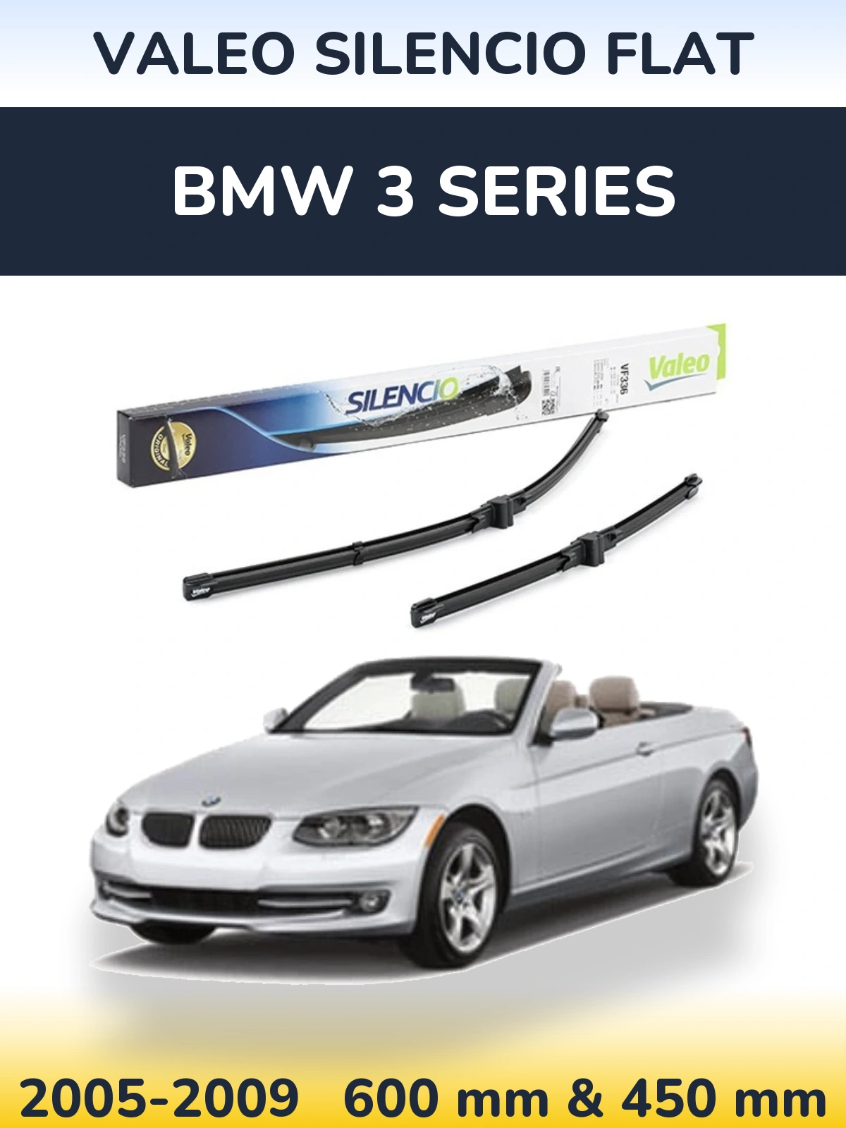 Torkarblad Valeo Silencio Flat för BMW 3 Series