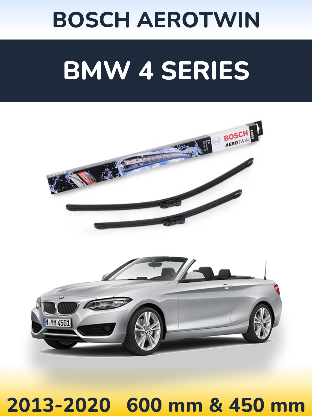 Torkarblad BOSCH AeroTwin för BMW 4 Series