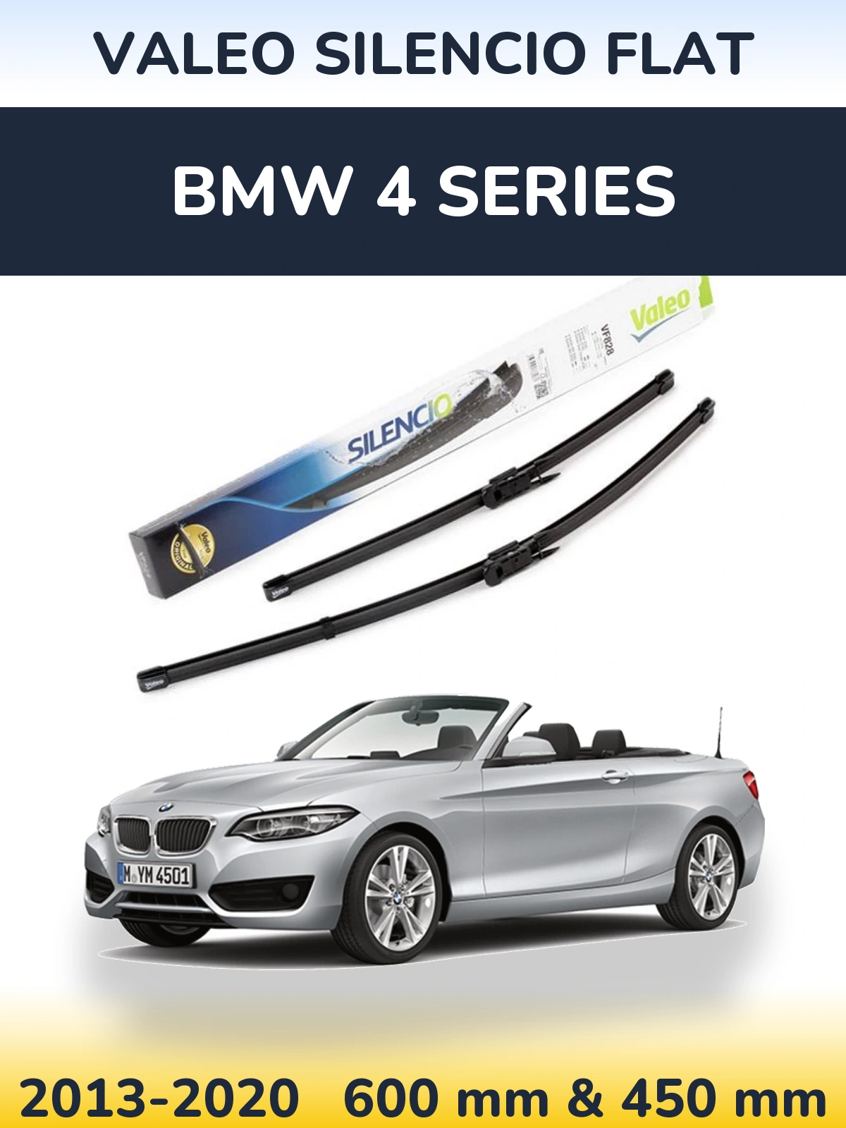 Torkarblad Valeo Silencio Flat för BMW 4 Series