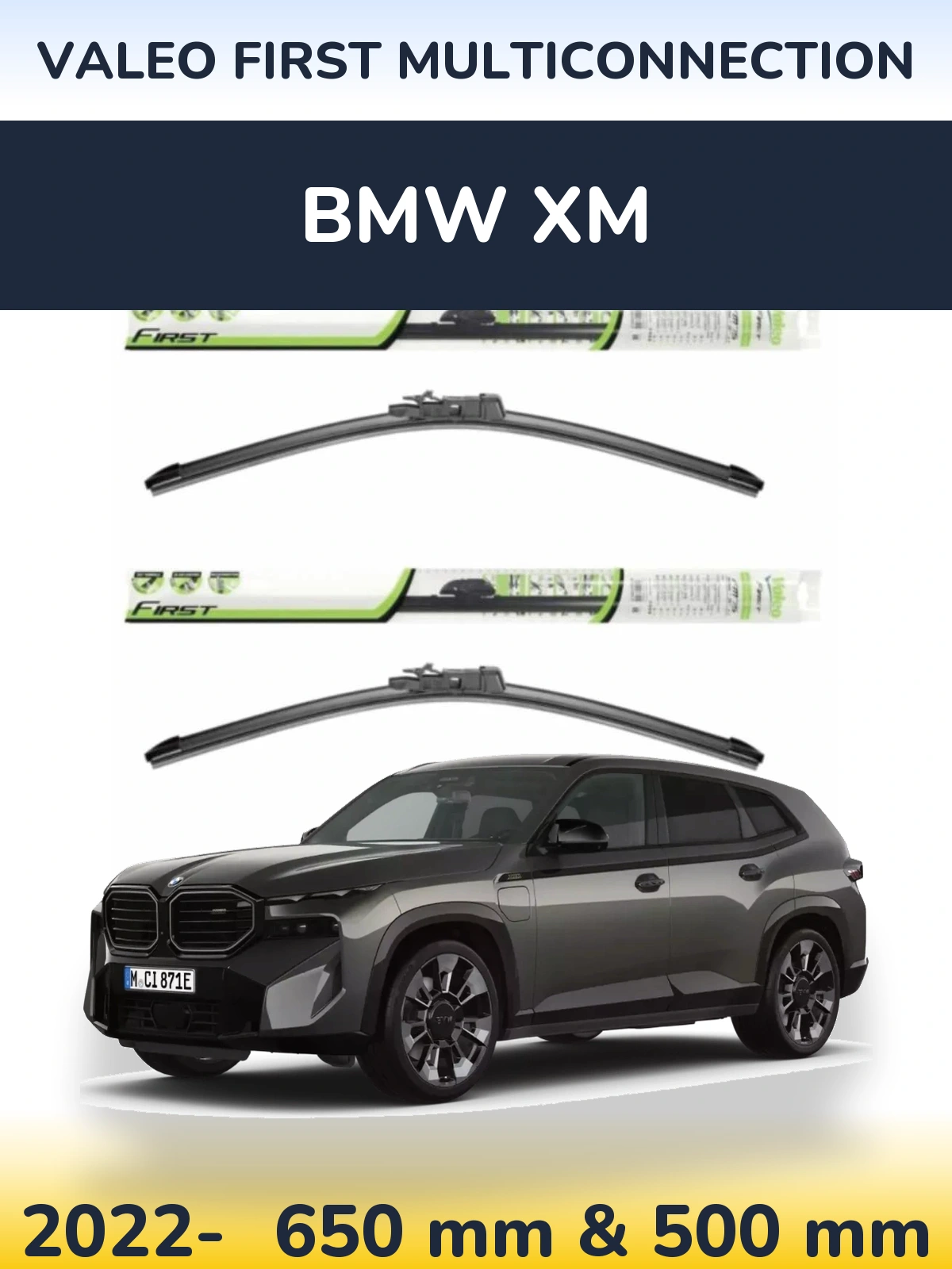 Torkarblad Valeo First MultiConnection för BMW XM