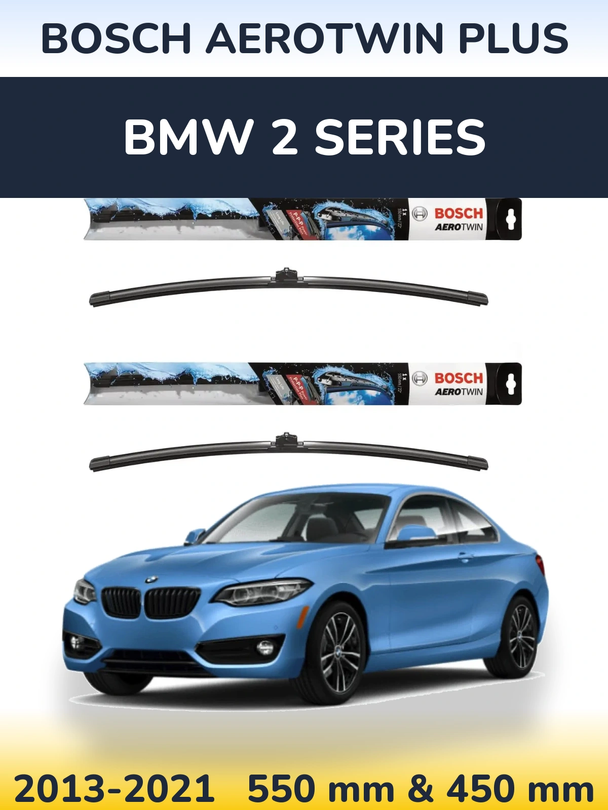 Torkarblad BOSCH AeroTwin Plus för BMW 2 Series