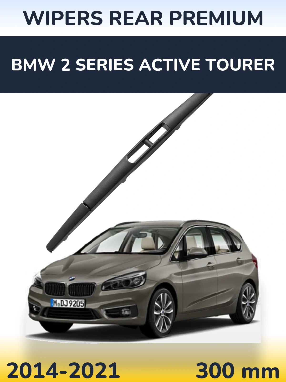 Задний дворник WIPERS REAR PREMIUM 300 мм для BMW 2 Series Active Tourer 2014-2021