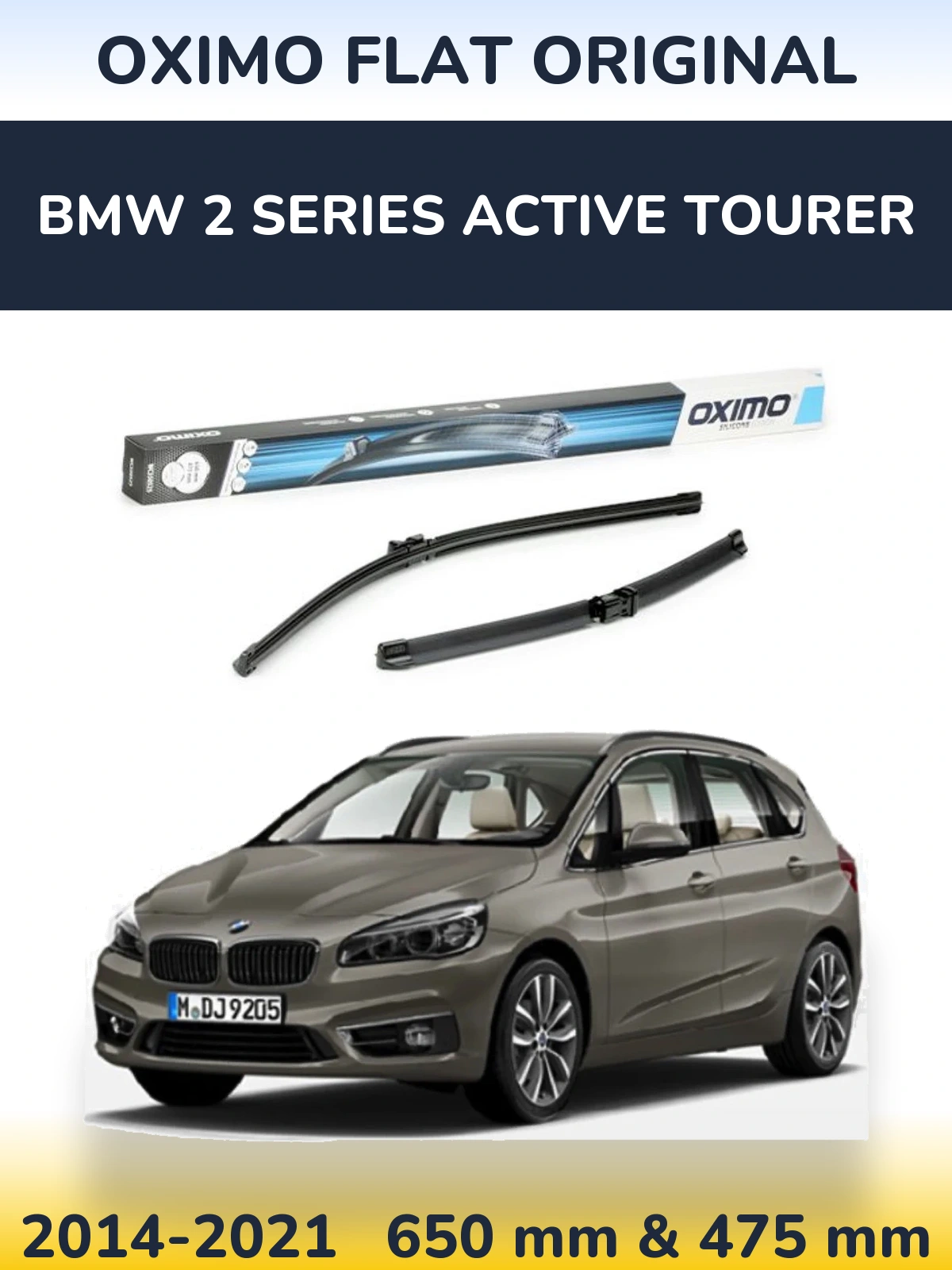 Torkarblad Oximo Flat Original för BMW 2 Series Active Tourer