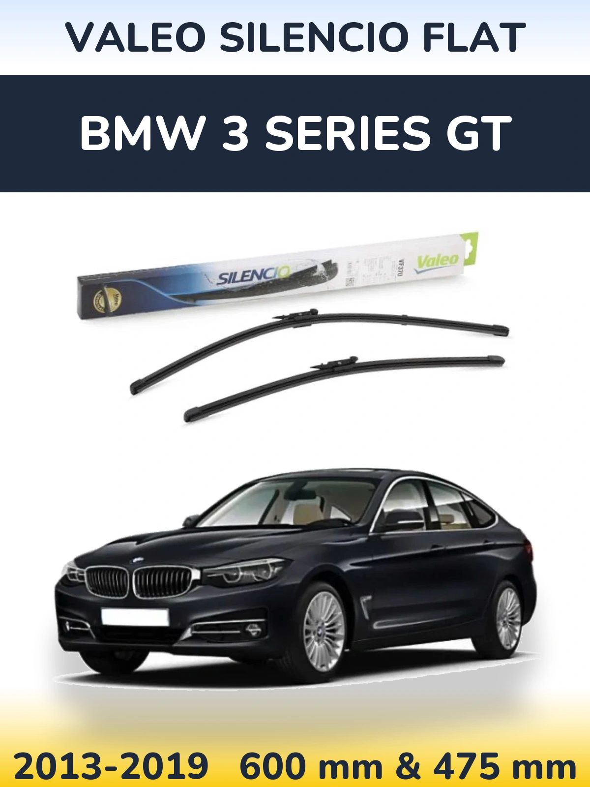 Torkarblad Valeo Silencio Flat för BMW 3 Series GT
