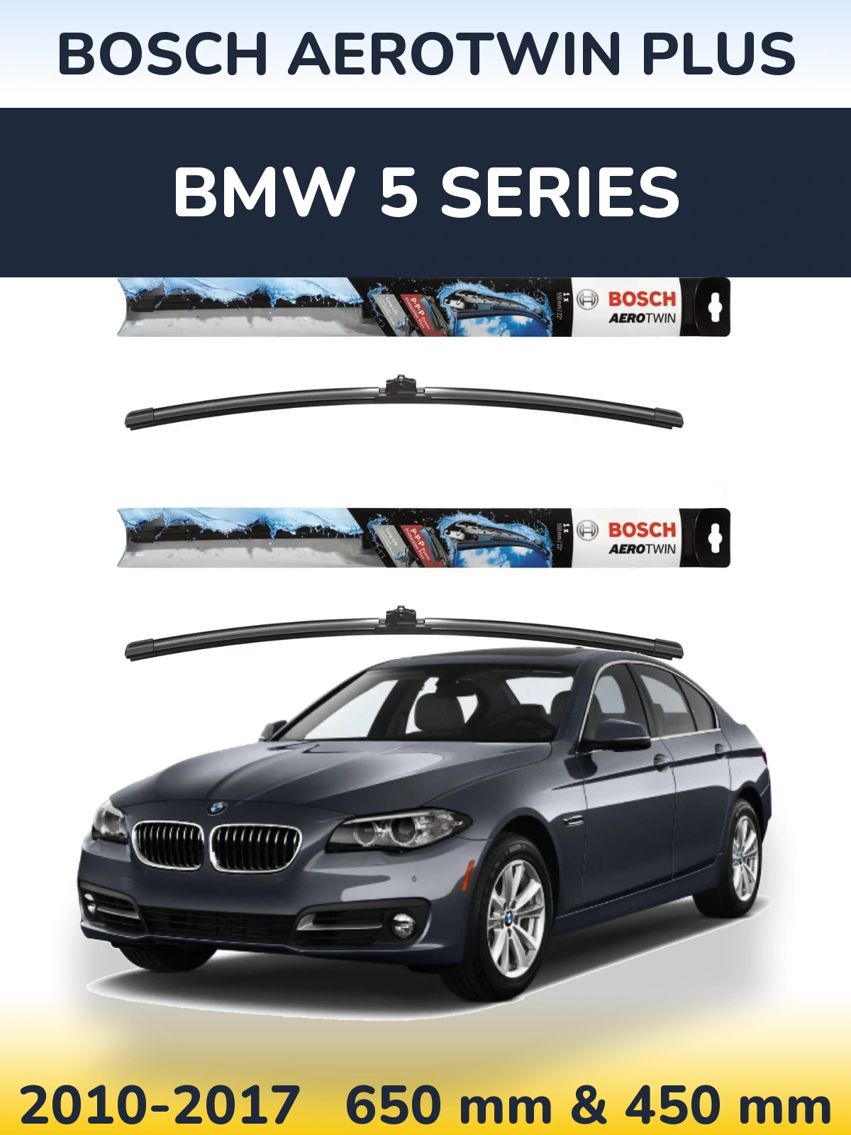 Torkarblad BOSCH AeroTwin Plus för BMW 5 Series