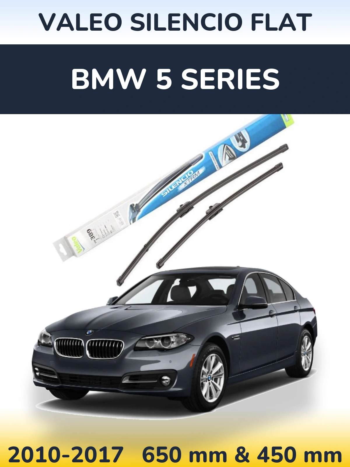 Torkarblad Valeo Silencio Flat för BMW 5 Series