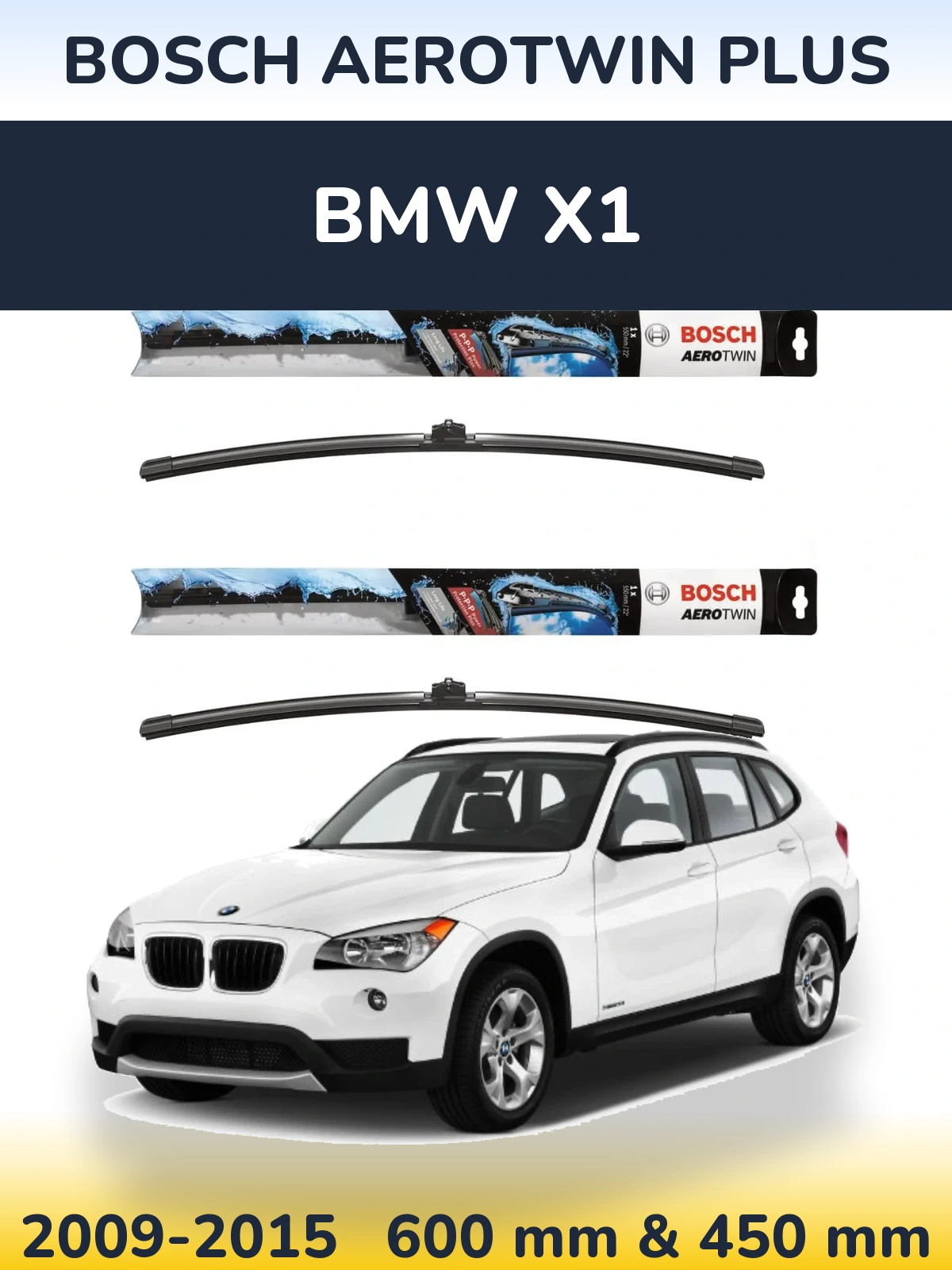 Torkarblad BOSCH AeroTwin Plus för BMW X1