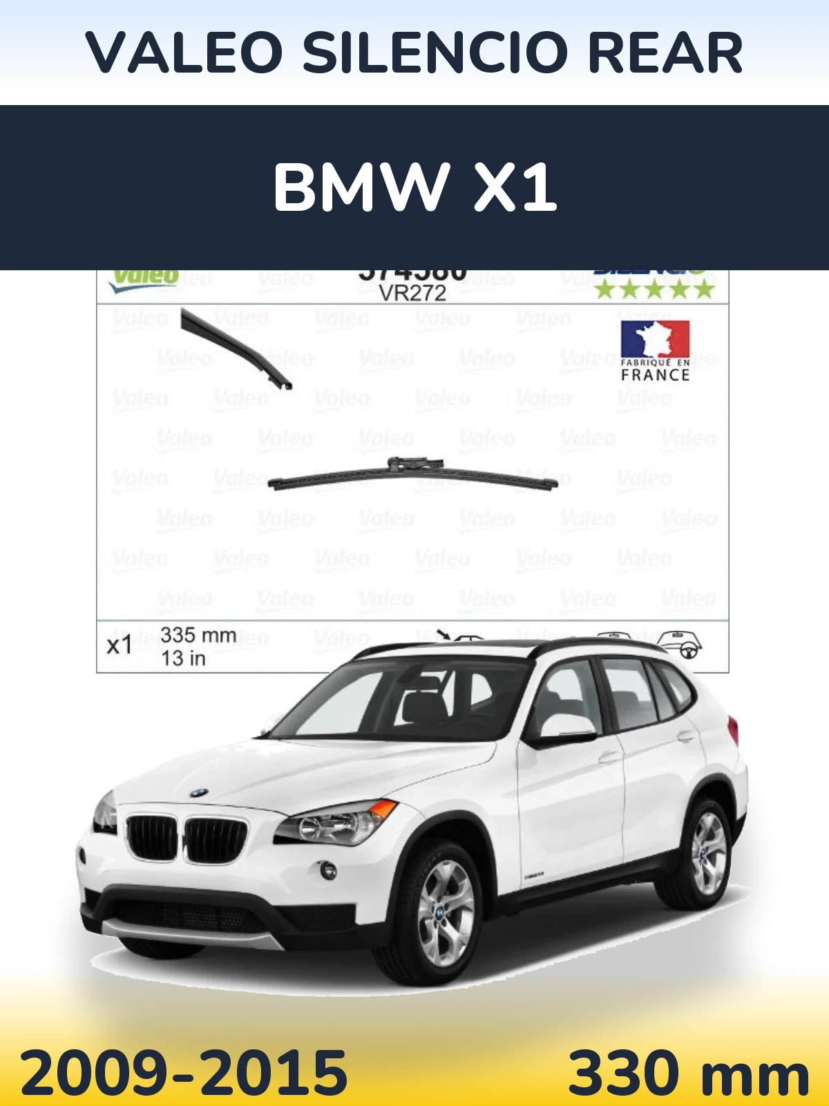 Torkarblad Valeo Silencio Rear för BMW X1