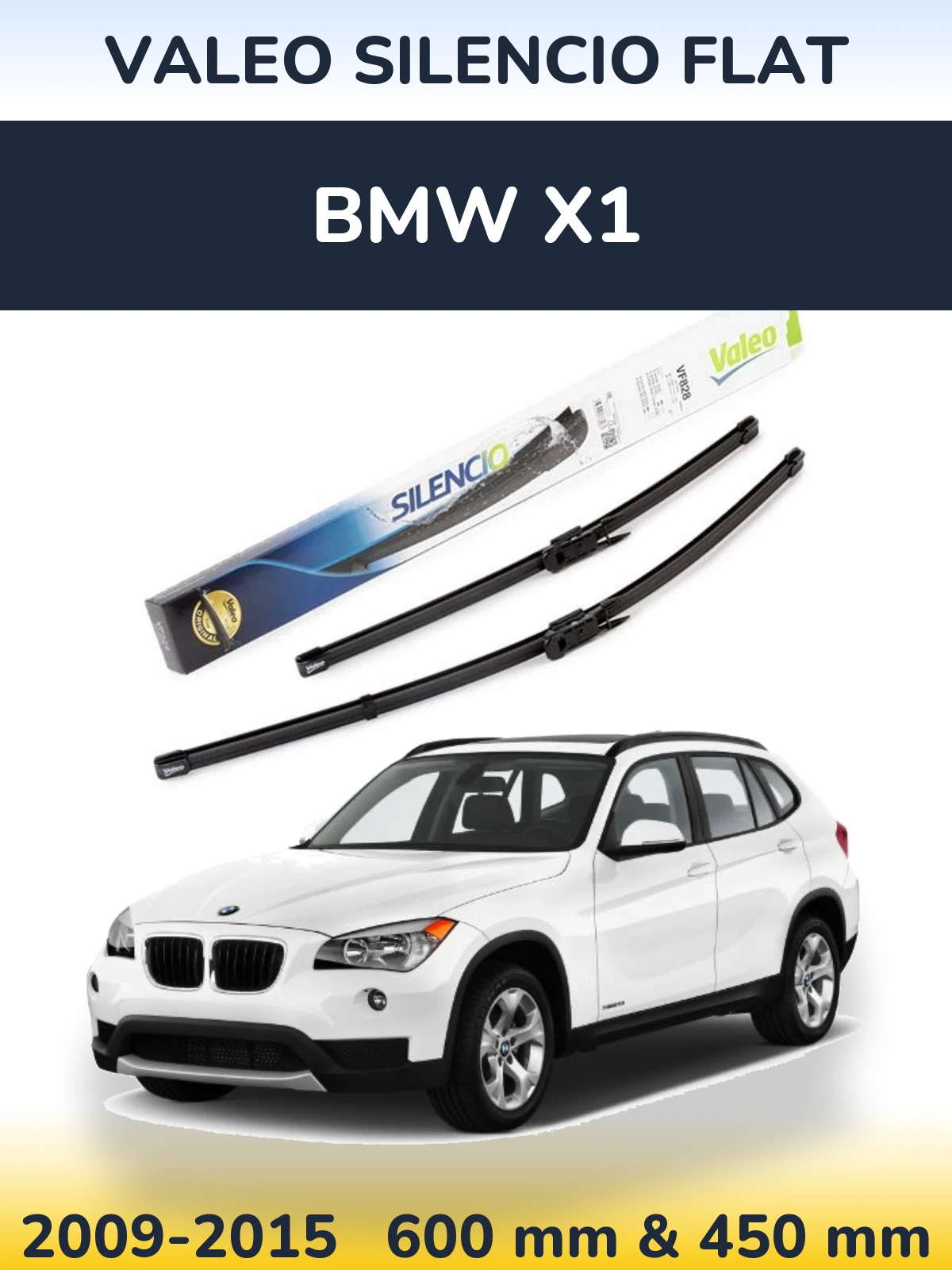 Torkarblad Valeo Silencio Flat för BMW X1