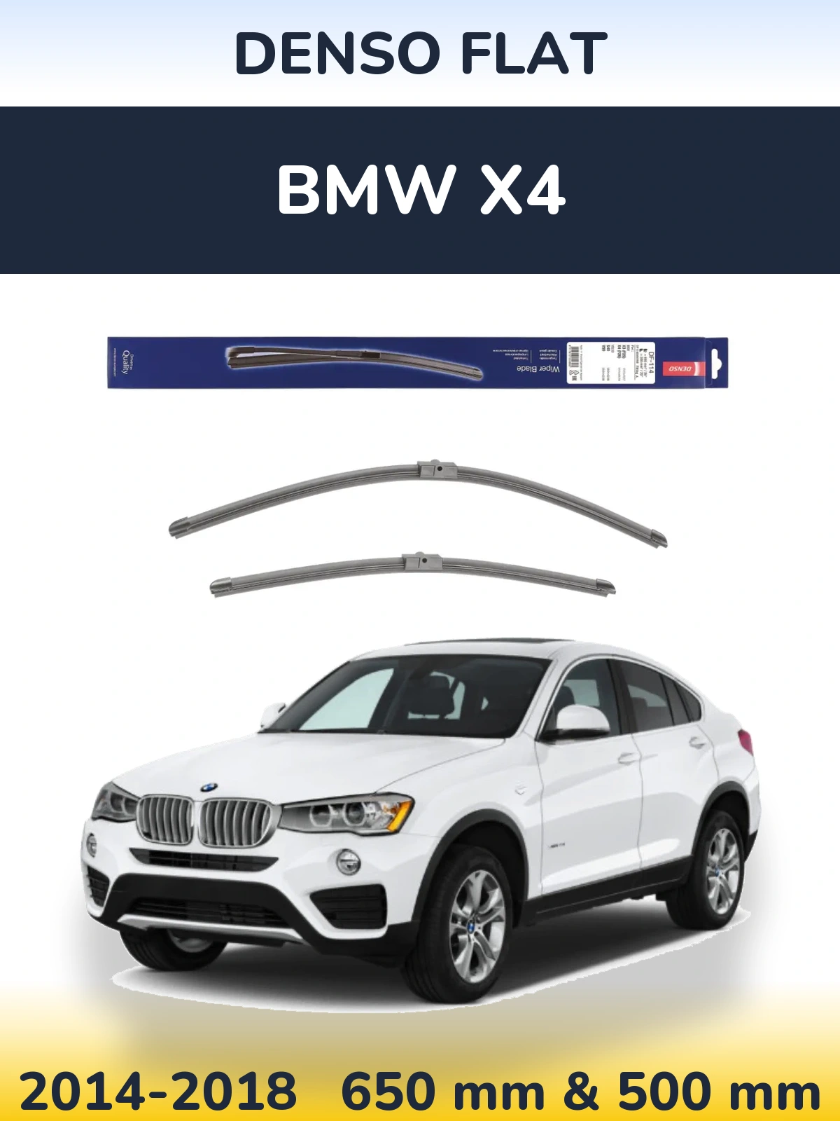 Torkarblad Denso Flat för BMW X4