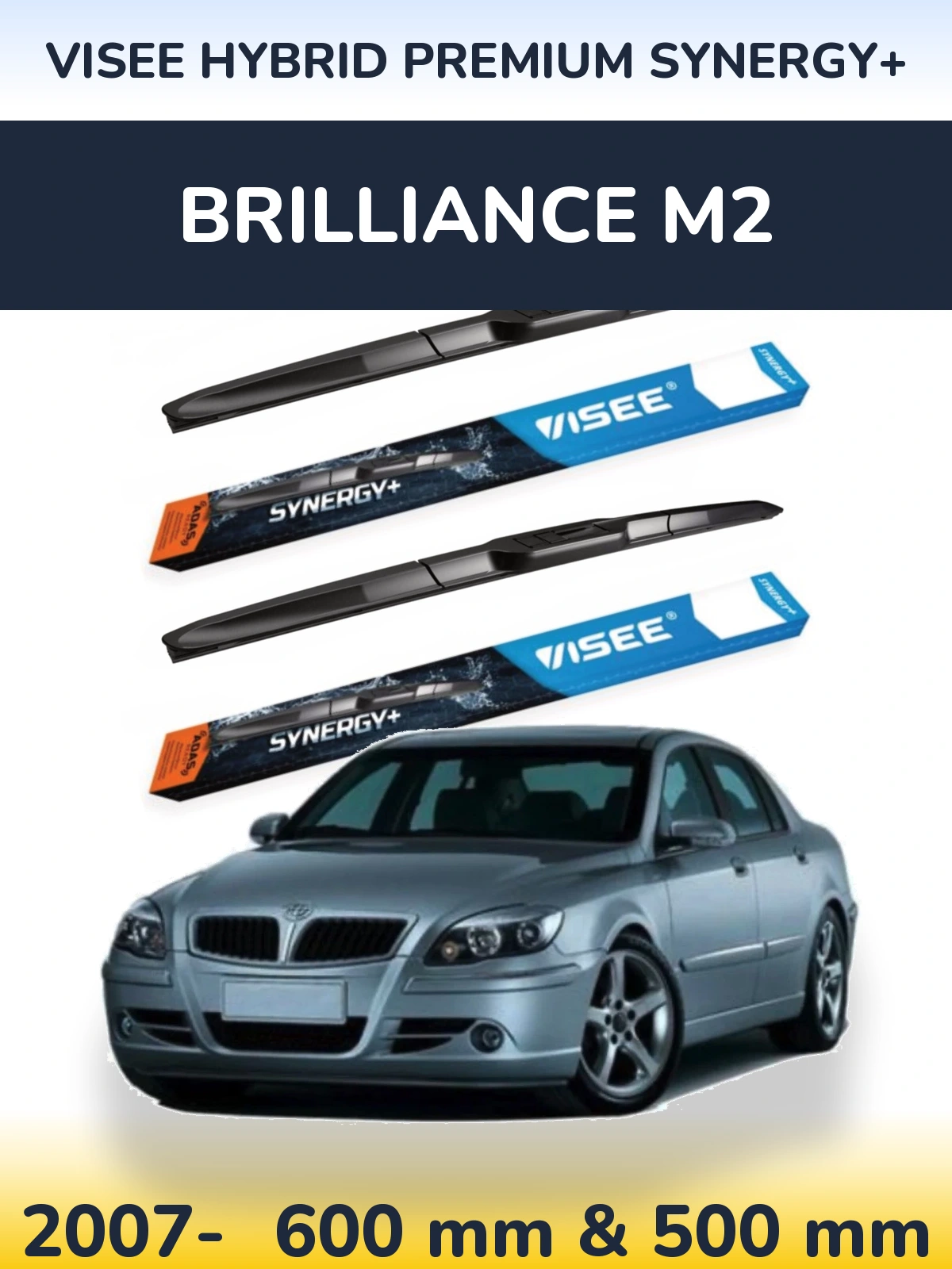 Torkarblad VISEE HYBRID PREMIUM SYNERGY+ för Brilliance M2