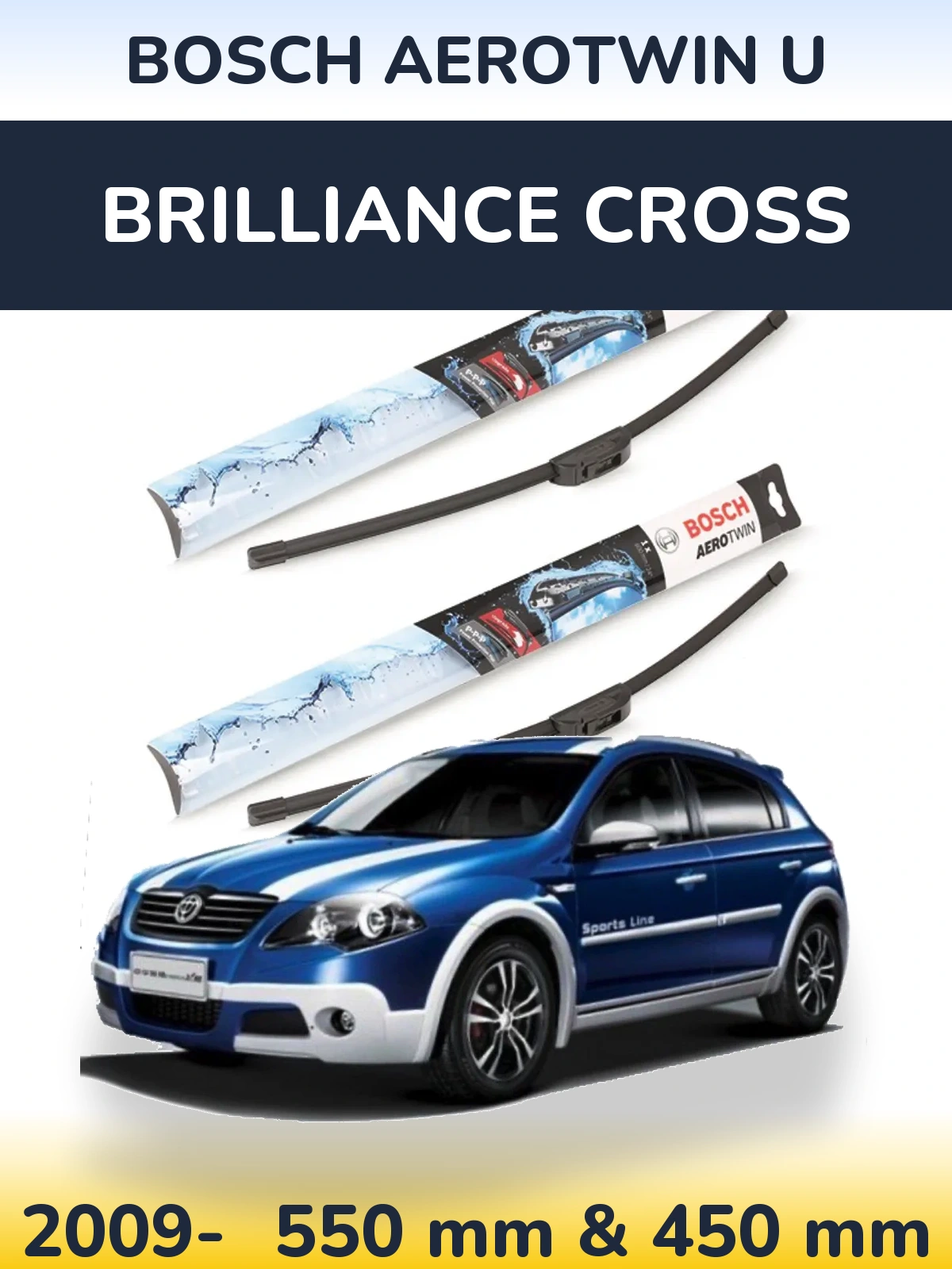 Torkarblad BOSCH AeroTwin U för Brilliance Cross