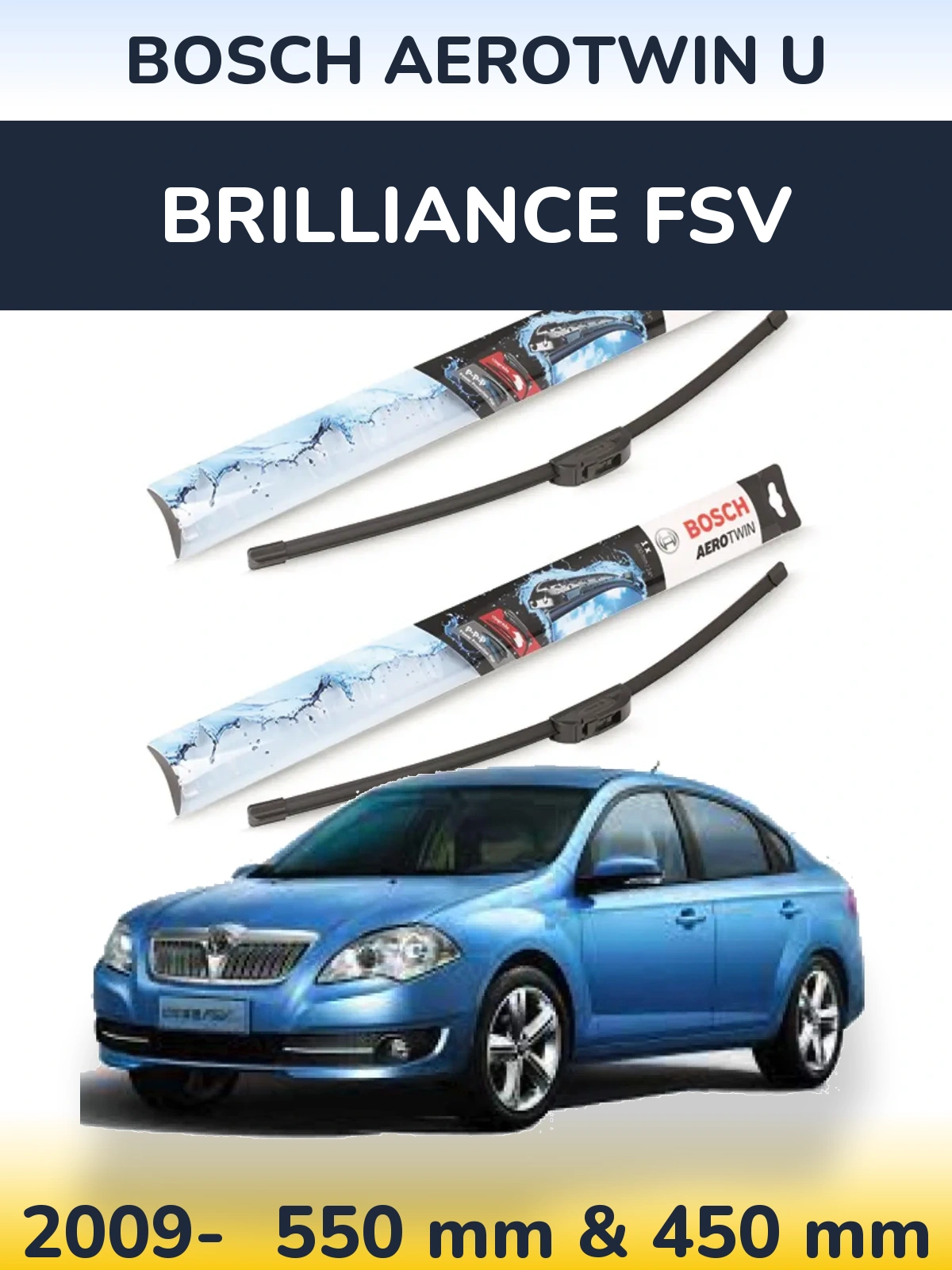 Torkarblad BOSCH AeroTwin U för Brilliance FSV