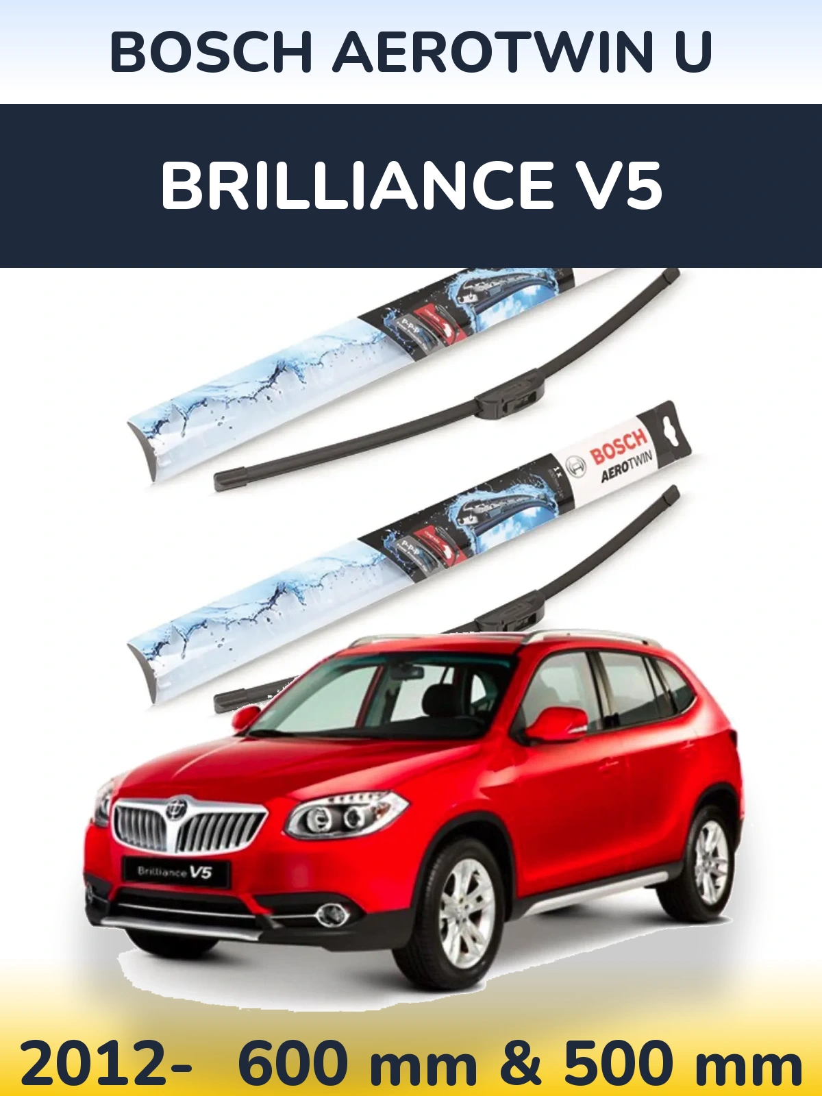 Torkarblad BOSCH AeroTwin U för Brilliance V5