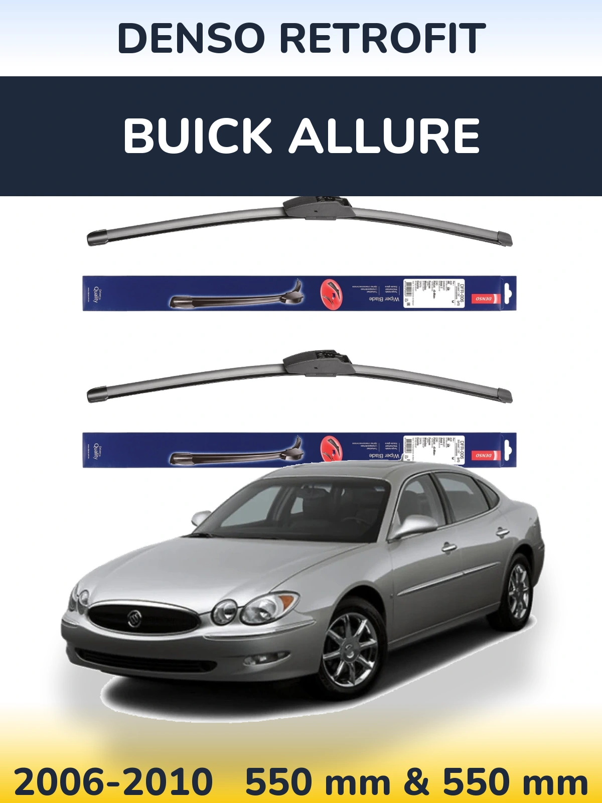 Torkarblad Denso Retrofit för Buick Allure
