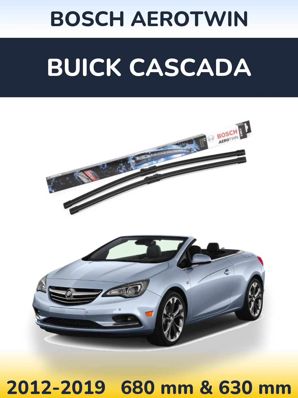 Torkarblad BOSCH AeroTwin för Buick Cascada