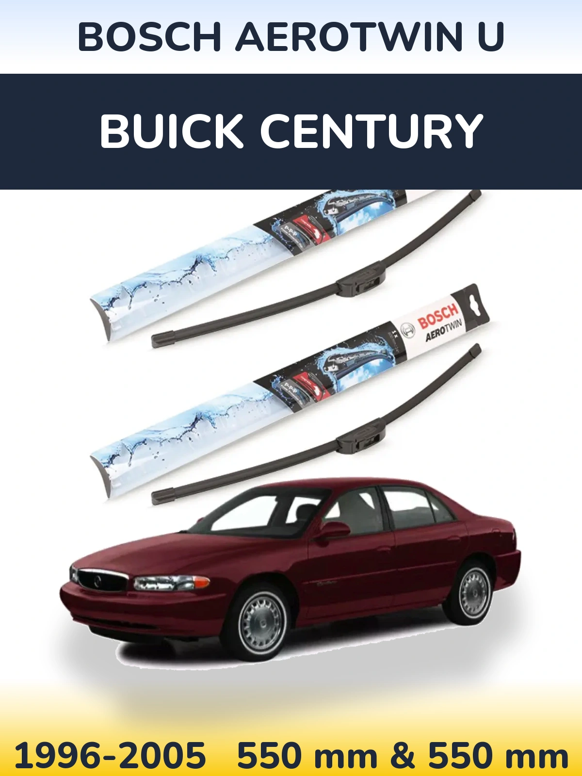 Torkarblad BOSCH AeroTwin U för Buick Century