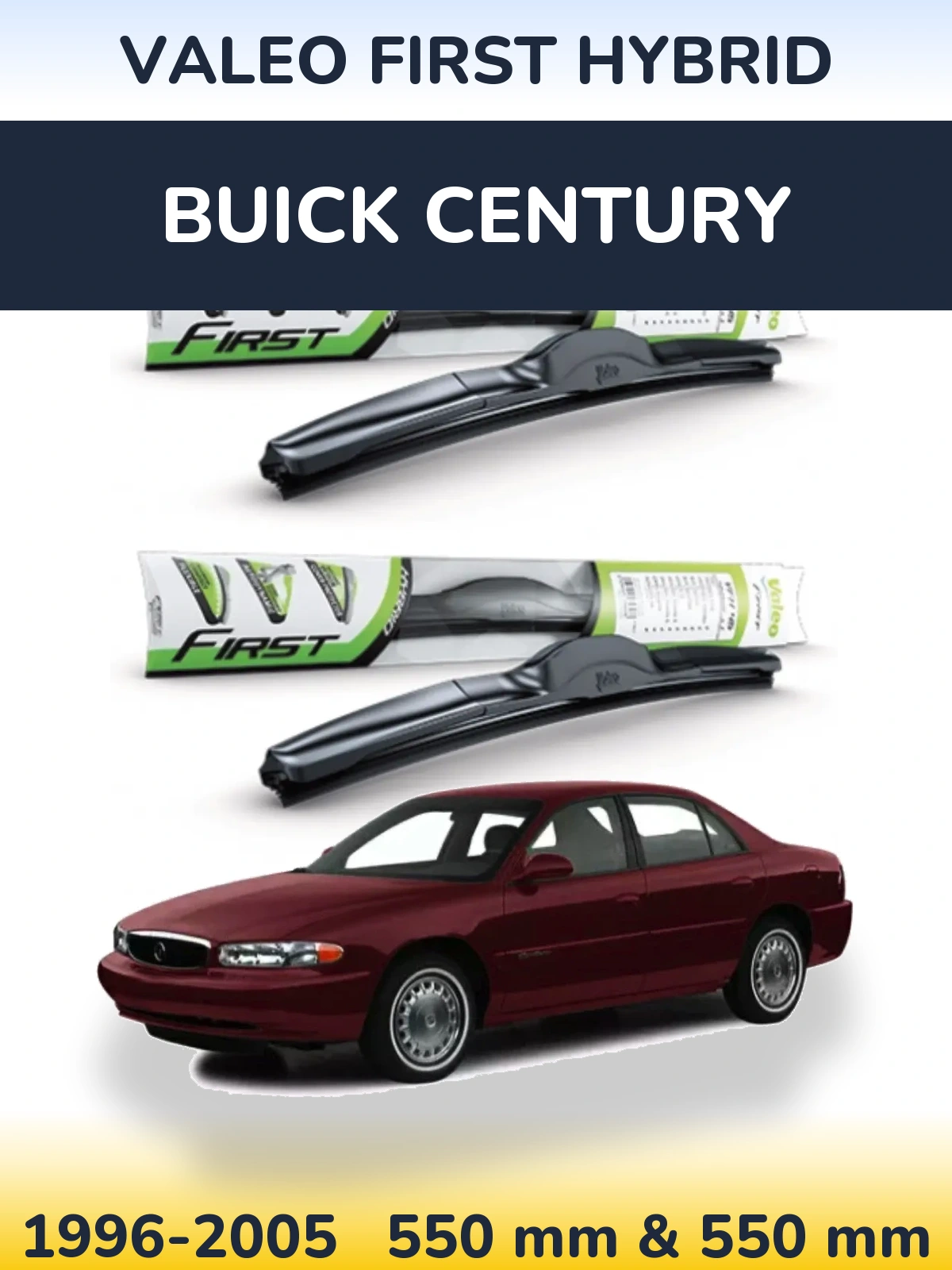 Torkarblad Valeo First Hybrid för Buick Century
