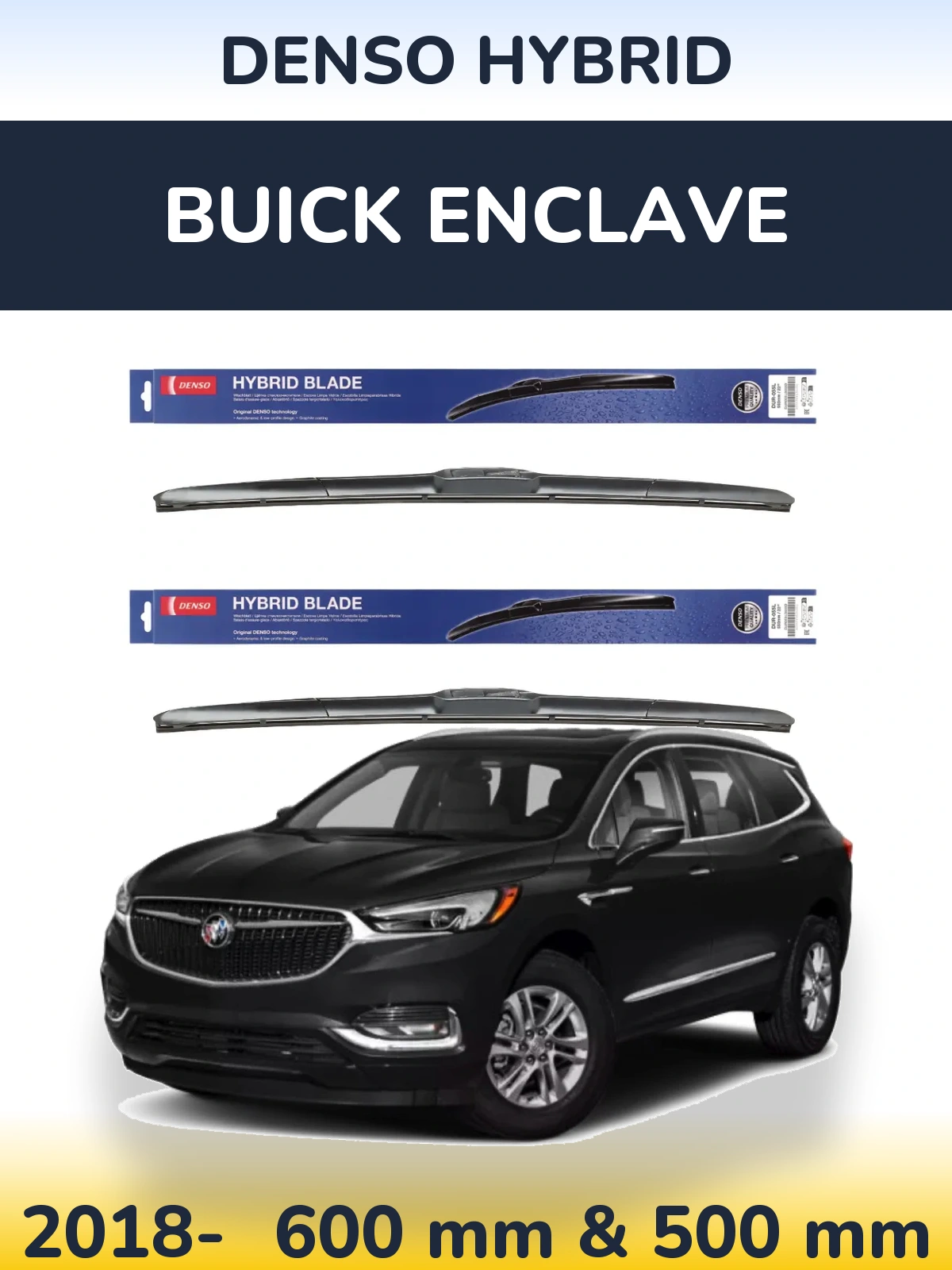 Torkarblad Denso Hybrid för Buick Enclave