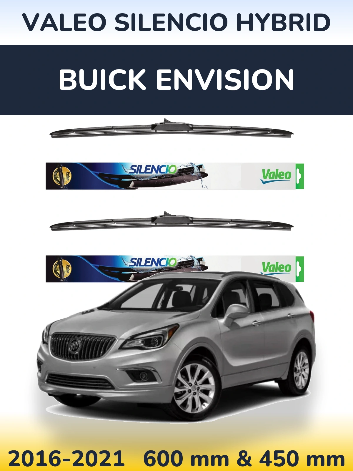 Torkarblad Valeo Silencio Hybrid för Buick Envision