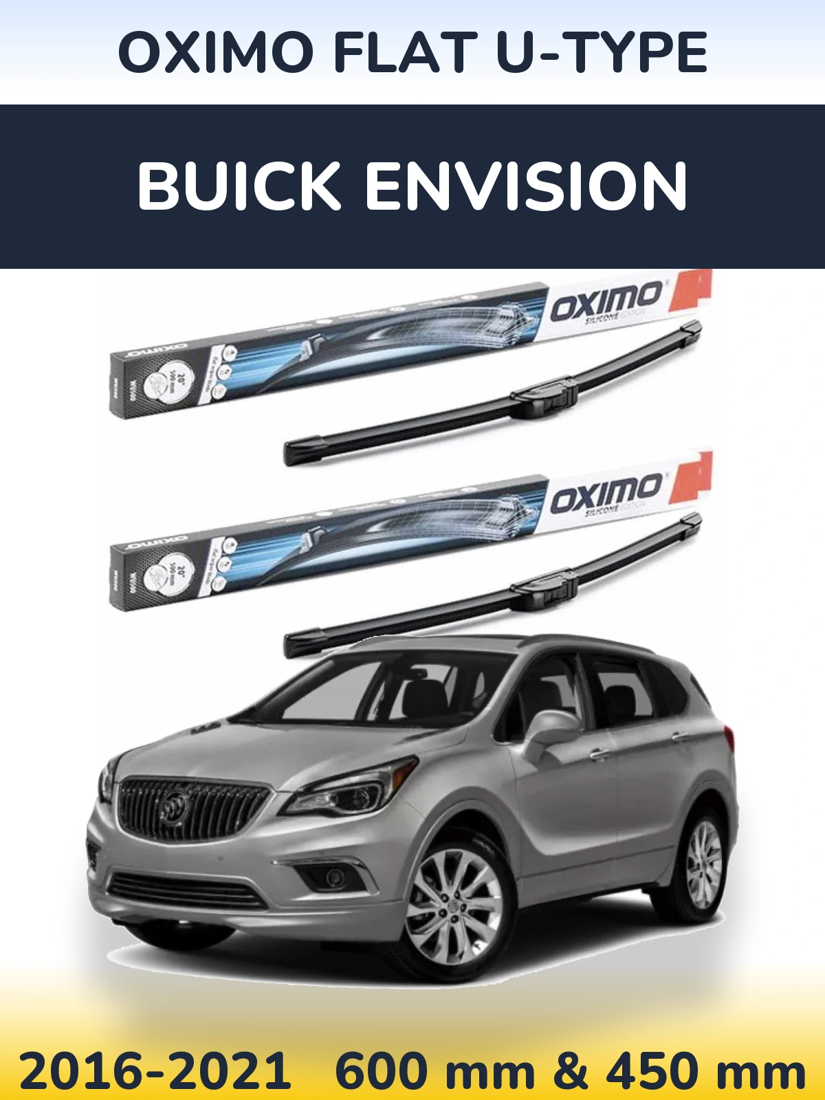 Torkarblad Oximo Flat U-type för Buick Envision