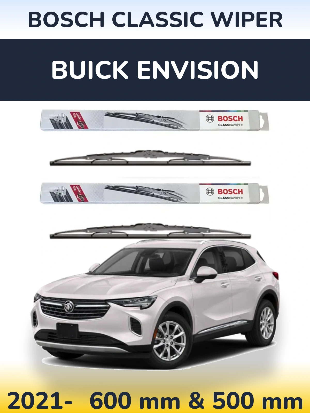 Torkarblad BOSCH Classic Wiper för Buick Envision
