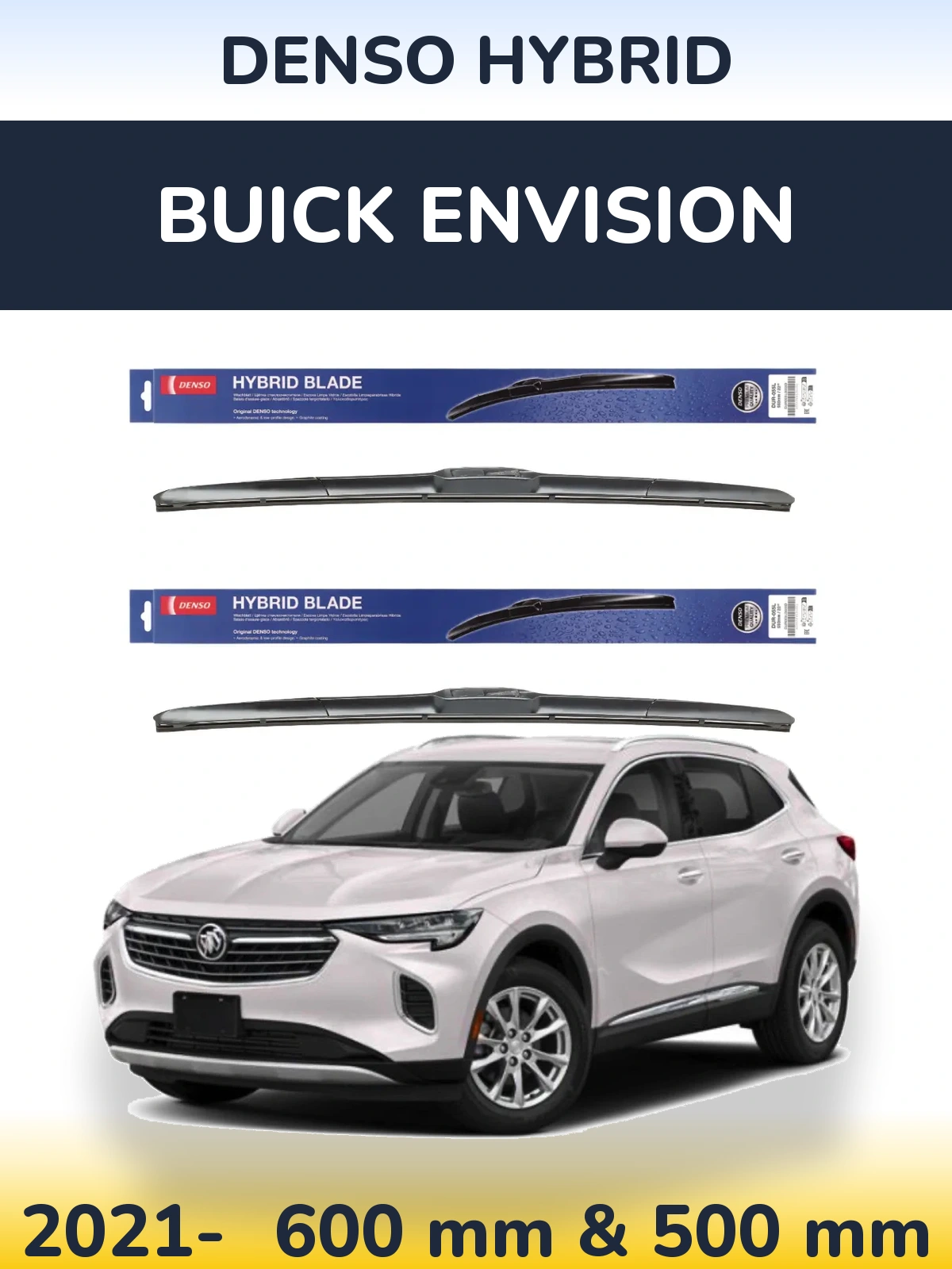 Torkarblad Denso Hybrid för Buick Envision