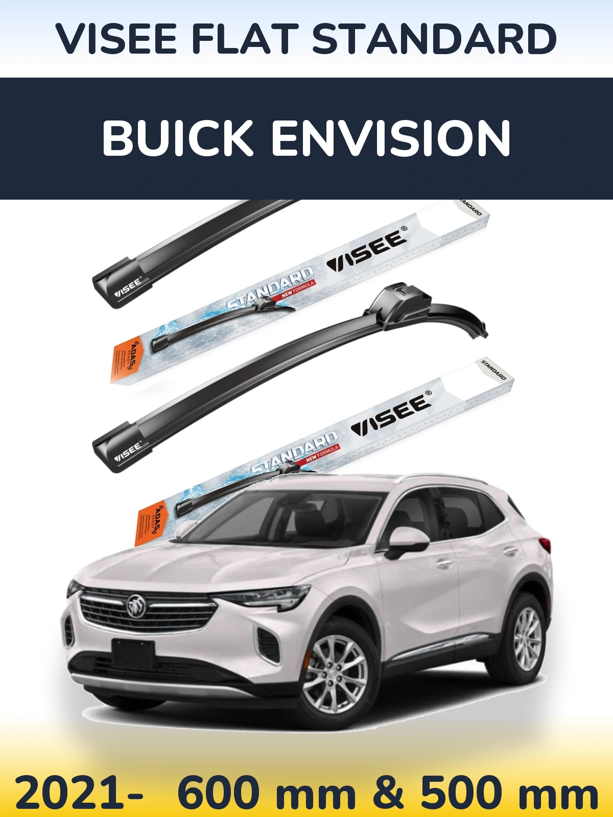 Torkarblad VISEE FLAT STANDARD för Buick Envision