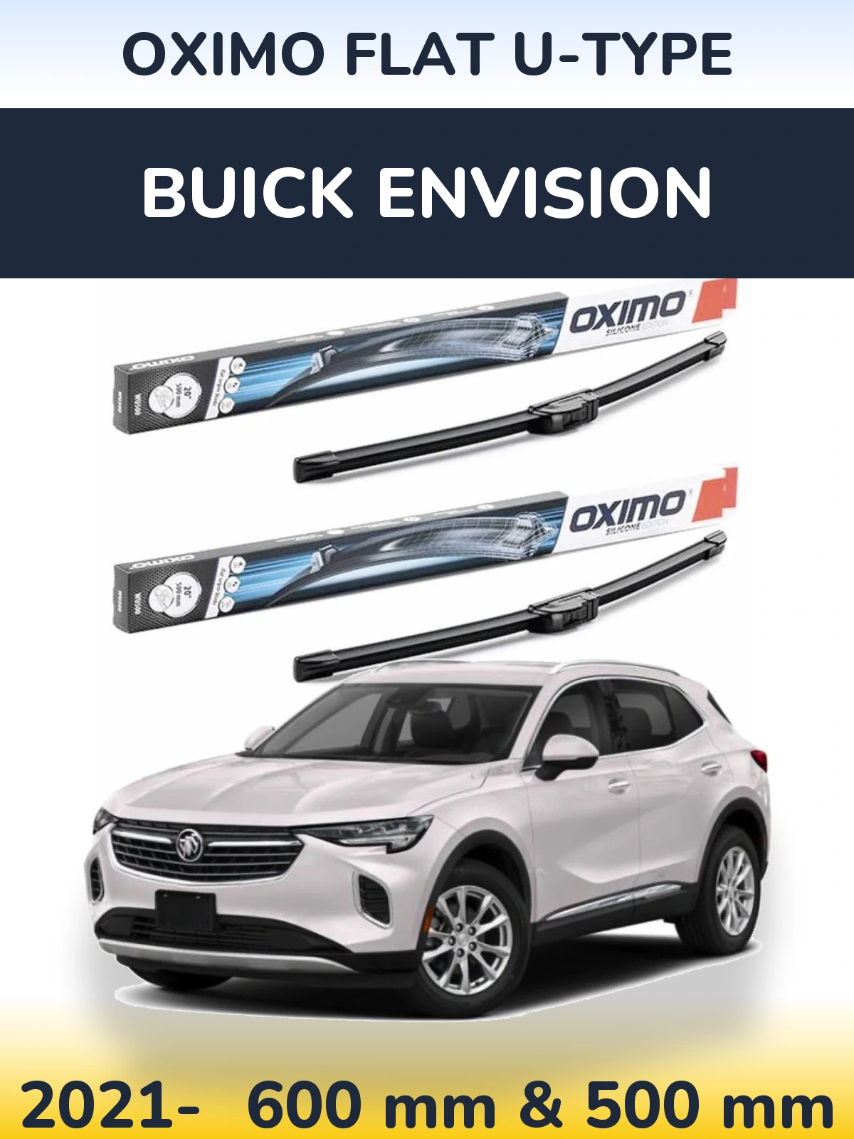 Torkarblad Oximo Flat U-type för Buick Envision