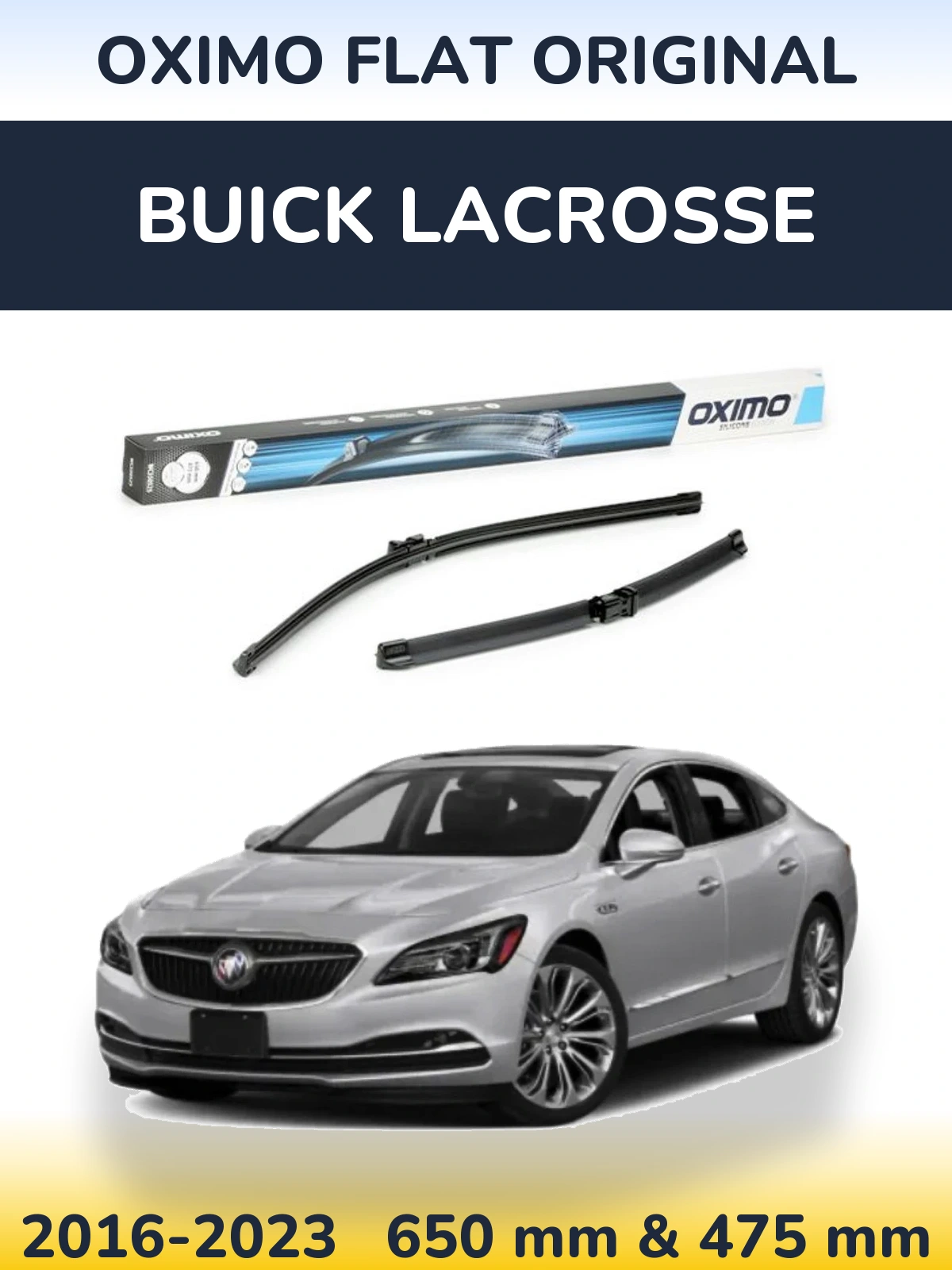 Torkarblad Oximo Flat Original för Buick LaCrosse