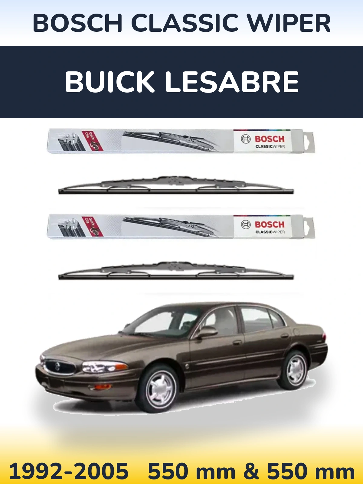 Torkarblad BOSCH Classic Wiper för Buick LeSabre