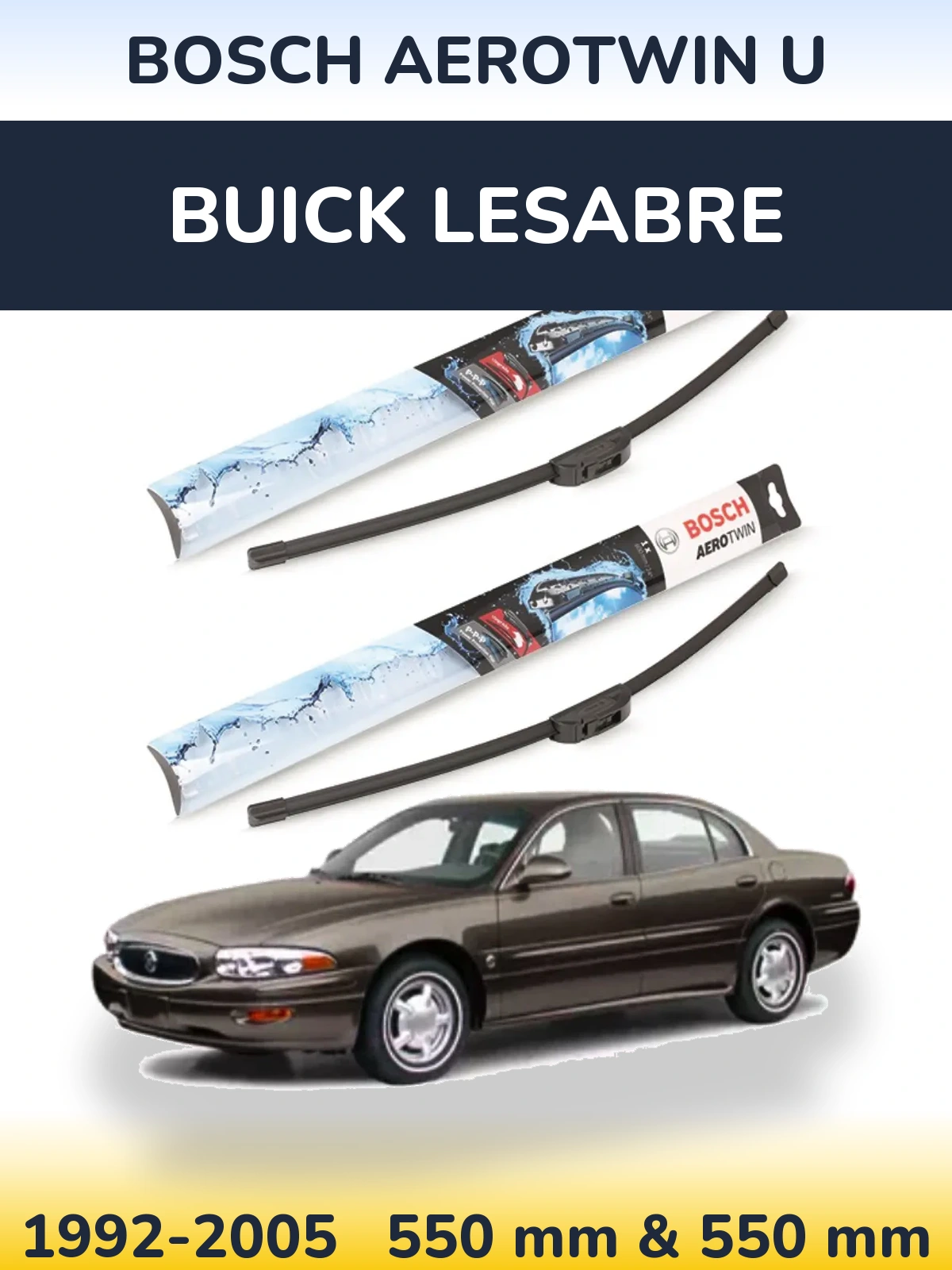 Torkarblad BOSCH AeroTwin U för Buick LeSabre