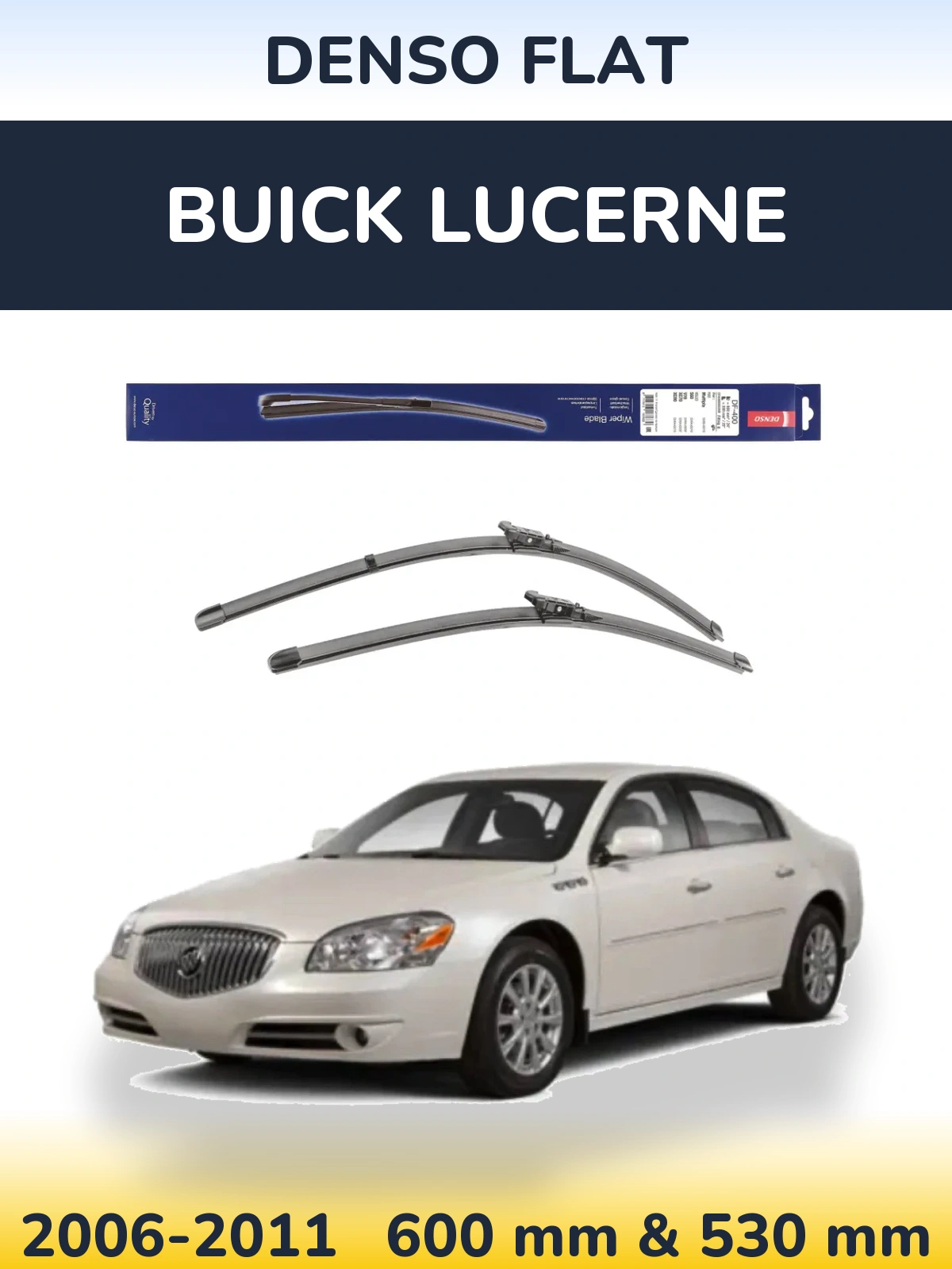 Torkarblad Denso Flat för Buick Lucerne