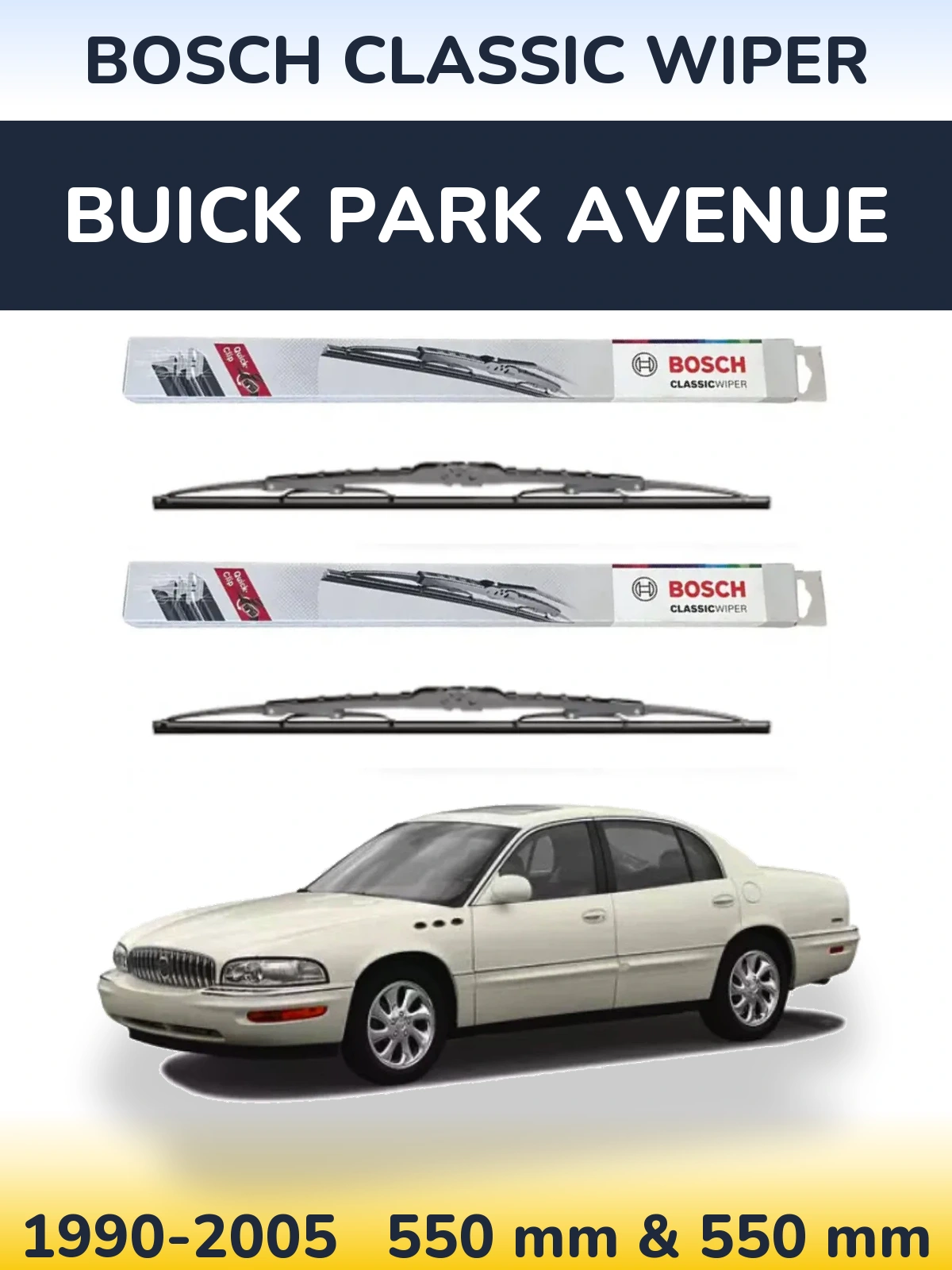 Torkarblad BOSCH Classic Wiper för Buick Park Avenue