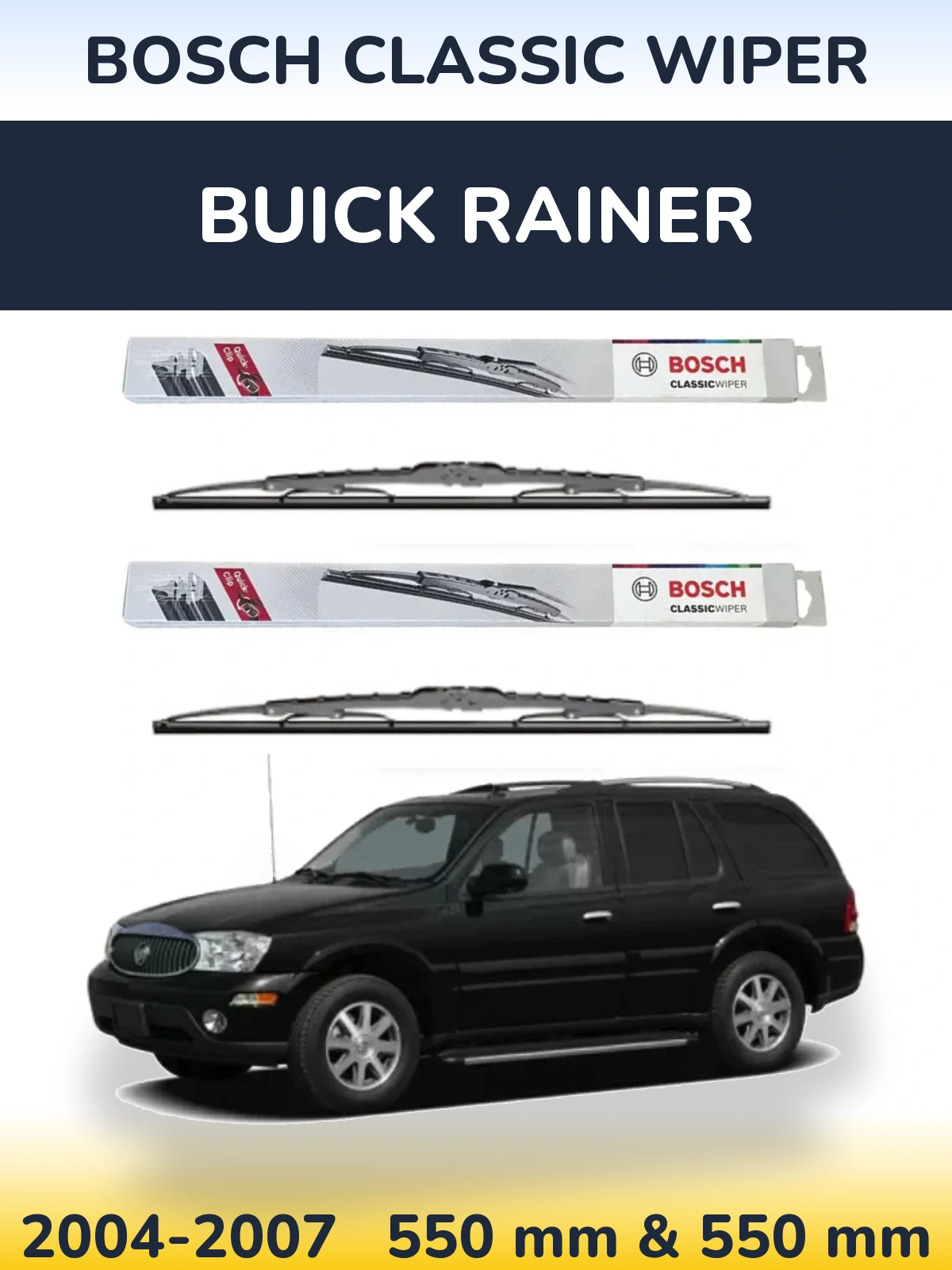 Torkarblad BOSCH Classic Wiper för Buick Rainer