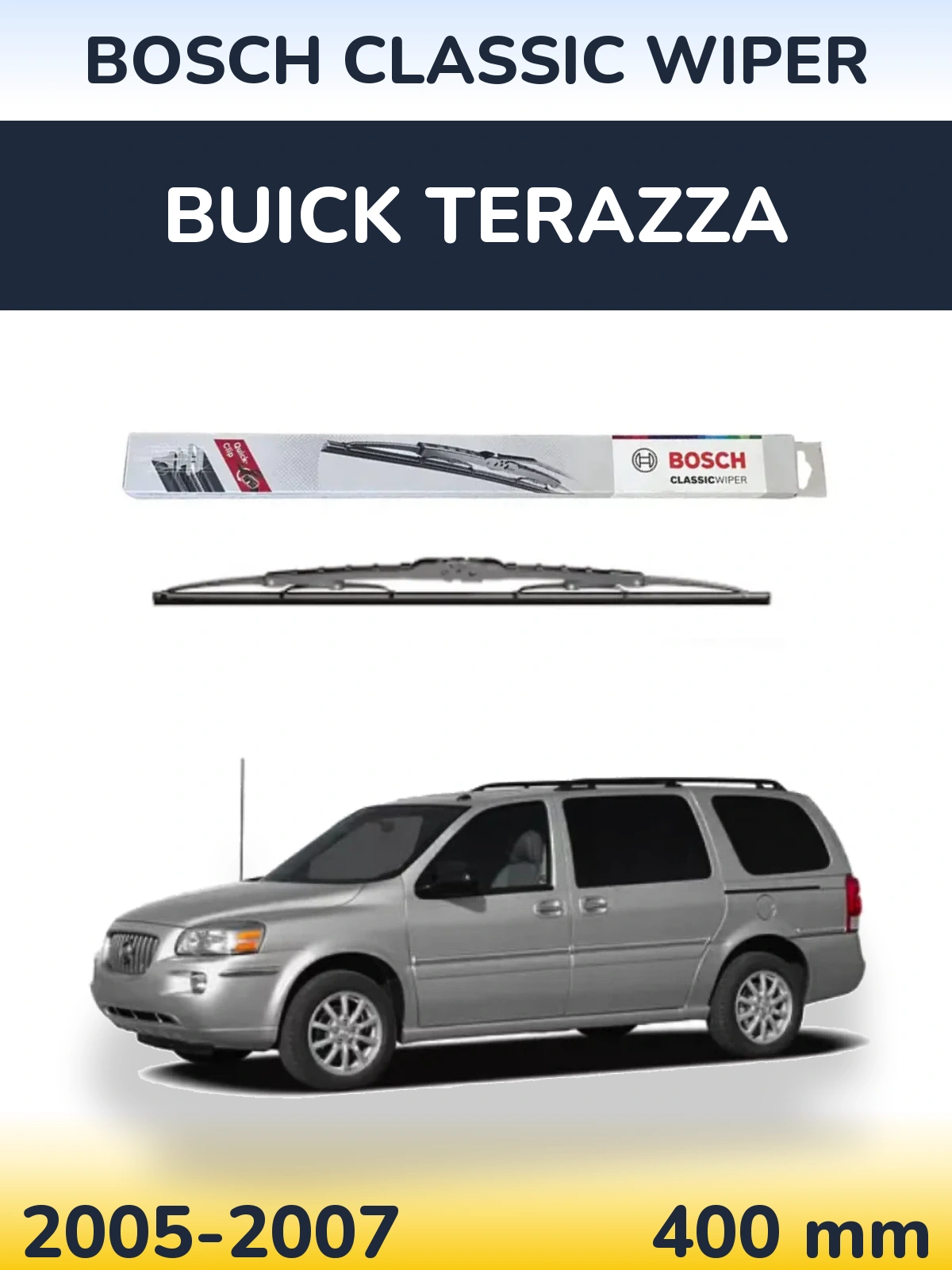 Torkarblad BOSCH Classic Wiper för Buick Terazza