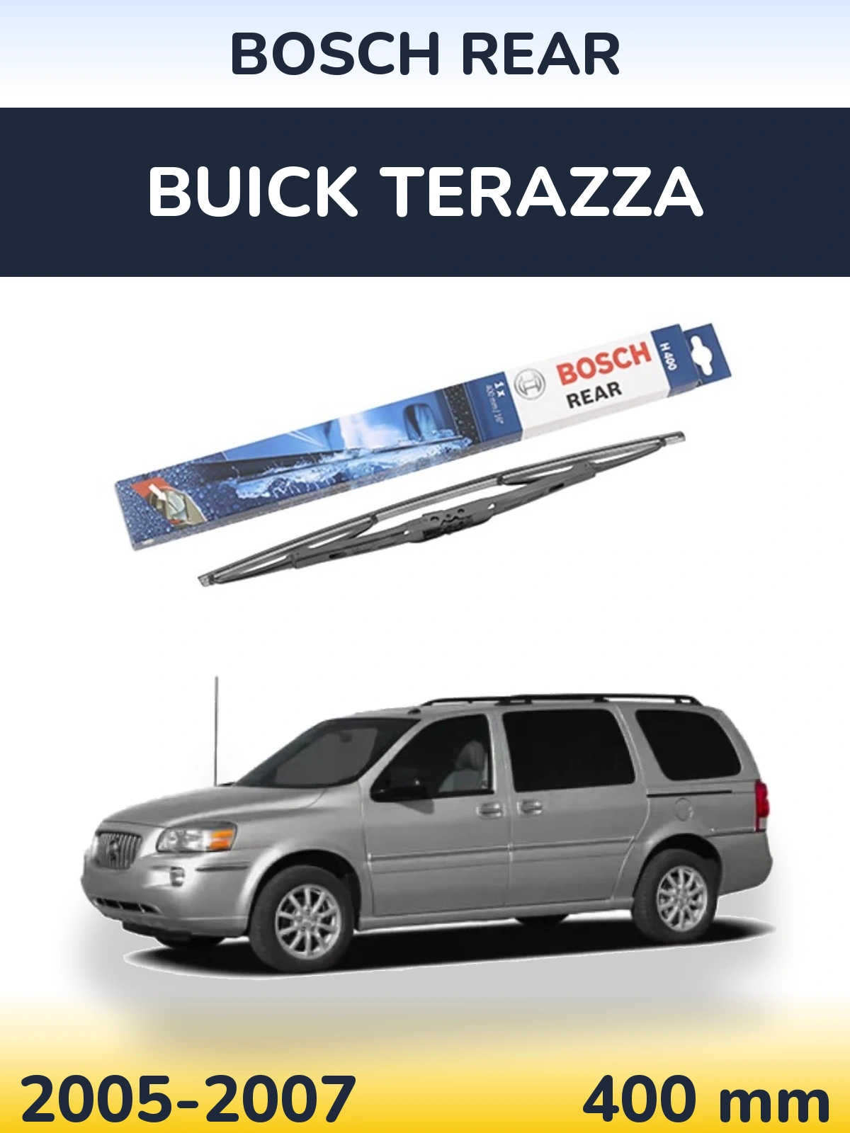 Rear wiper blade BOSCH Rear 400 mm for Buick Terazza 2005-2007