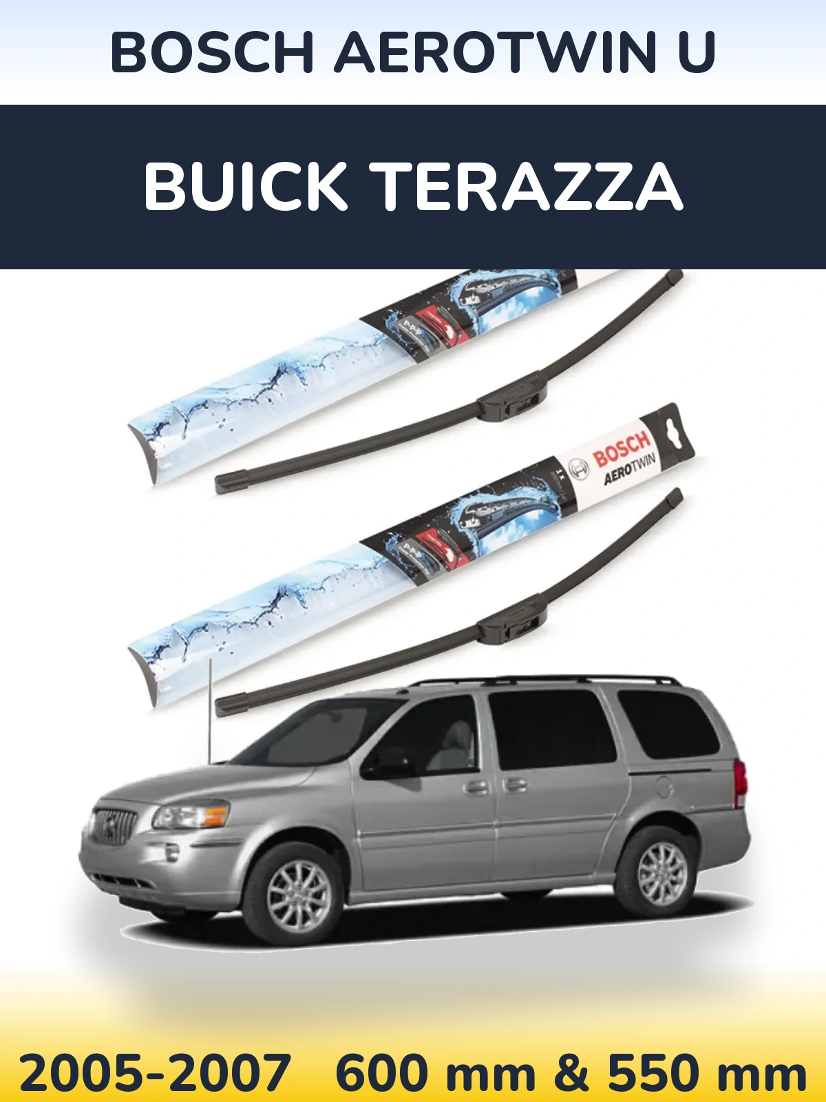 Torkarblad BOSCH AeroTwin U för Buick Terazza
