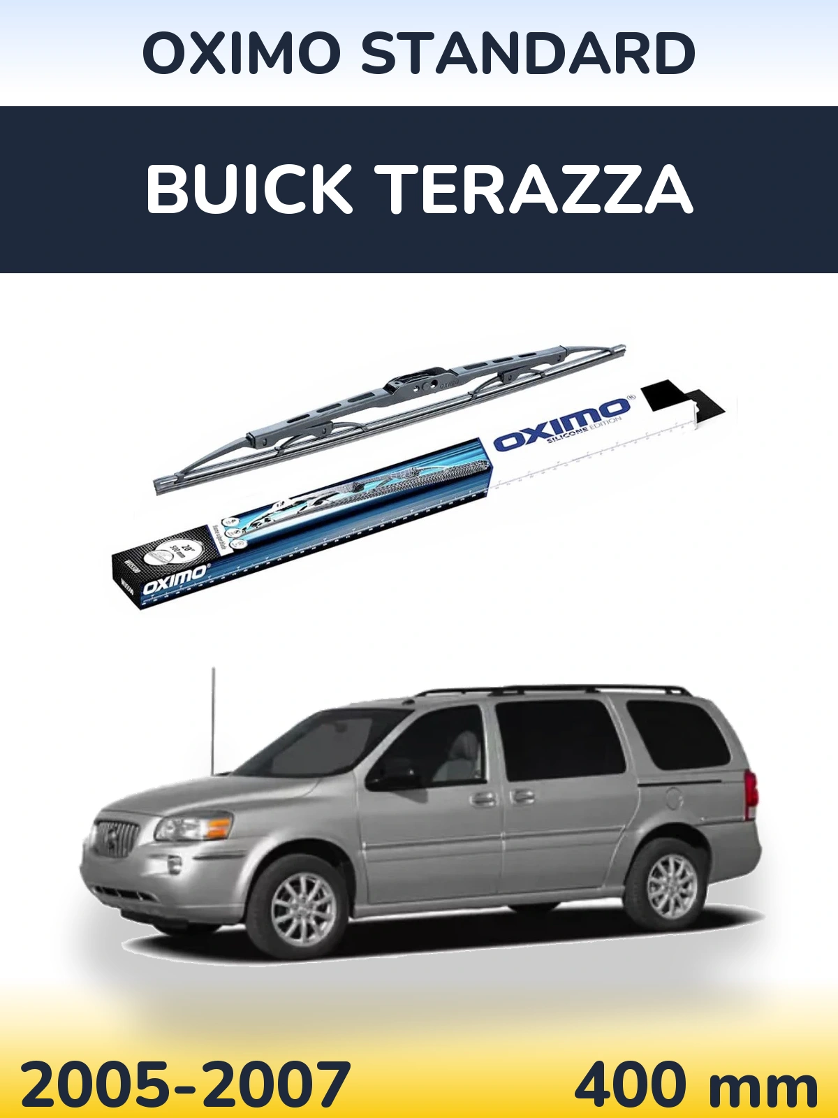 Задний дворник Oximo Standard 400 мм для Buick Terazza 2005-2007